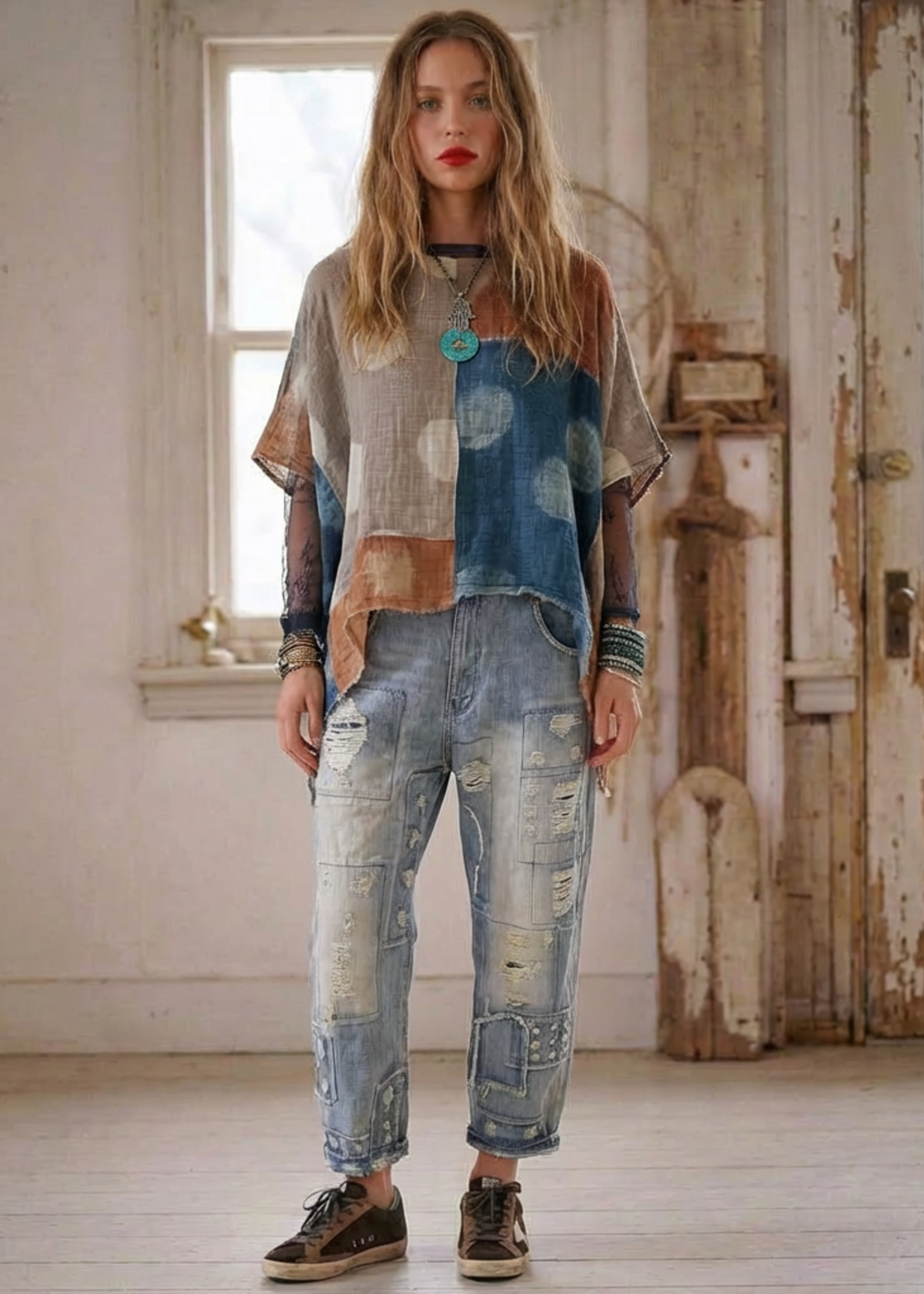 Jaded Gypsy Clothing Peace & Love Jeans Classic