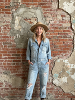 Jaded Gypsy Clothing Range Rider Denim Coverall Jumpsuit