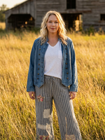 Jaded Gypsy Clothing Lined Up Trouser Pants