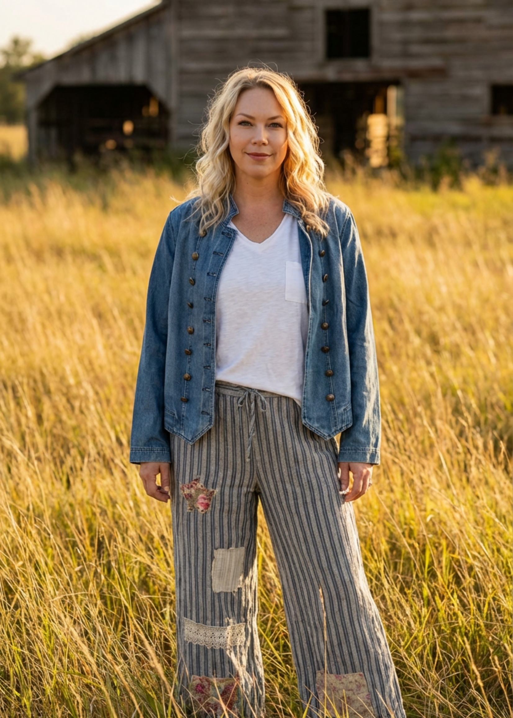 Jaded Gypsy Clothing Lined Up Trouser Pants