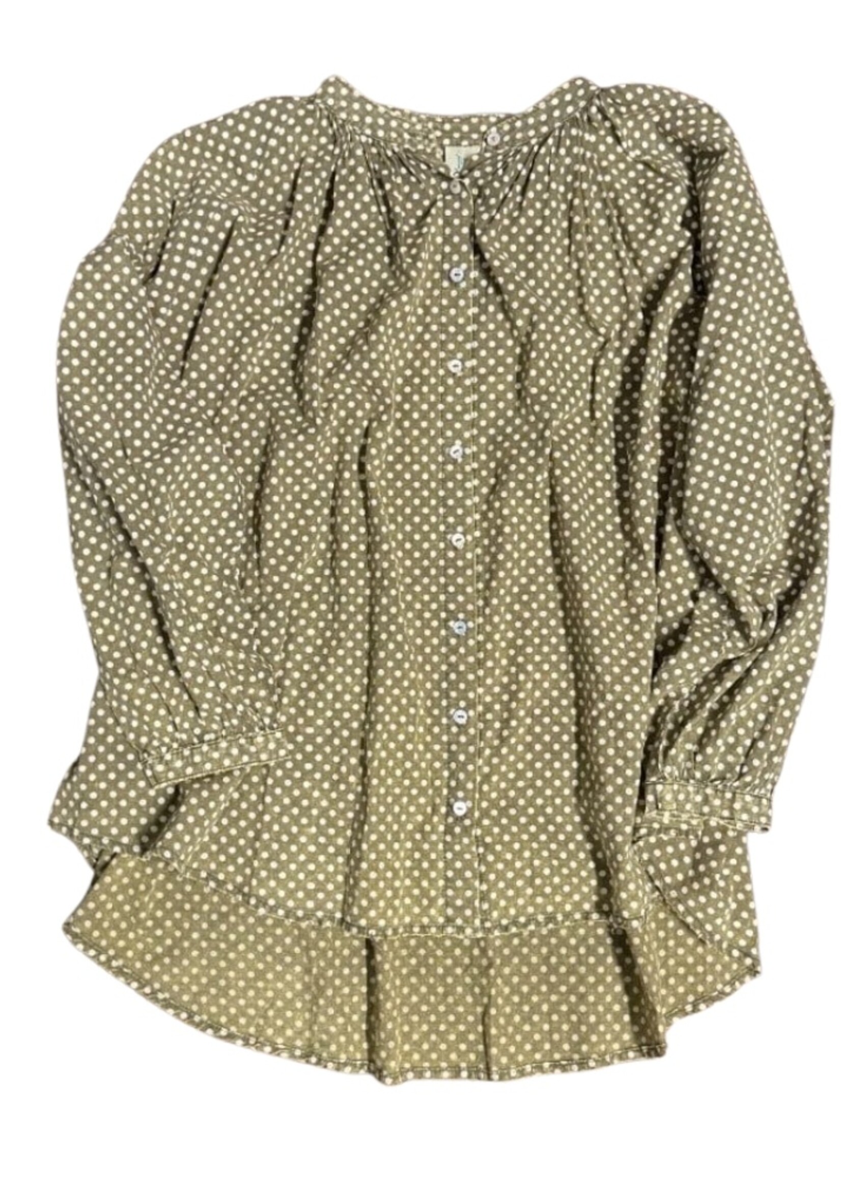 Jaded Gypsy Sweet Nothings Top Olive Dot One Size