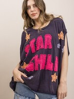 Blue Velvet Star Child Tee Navy PREORDER