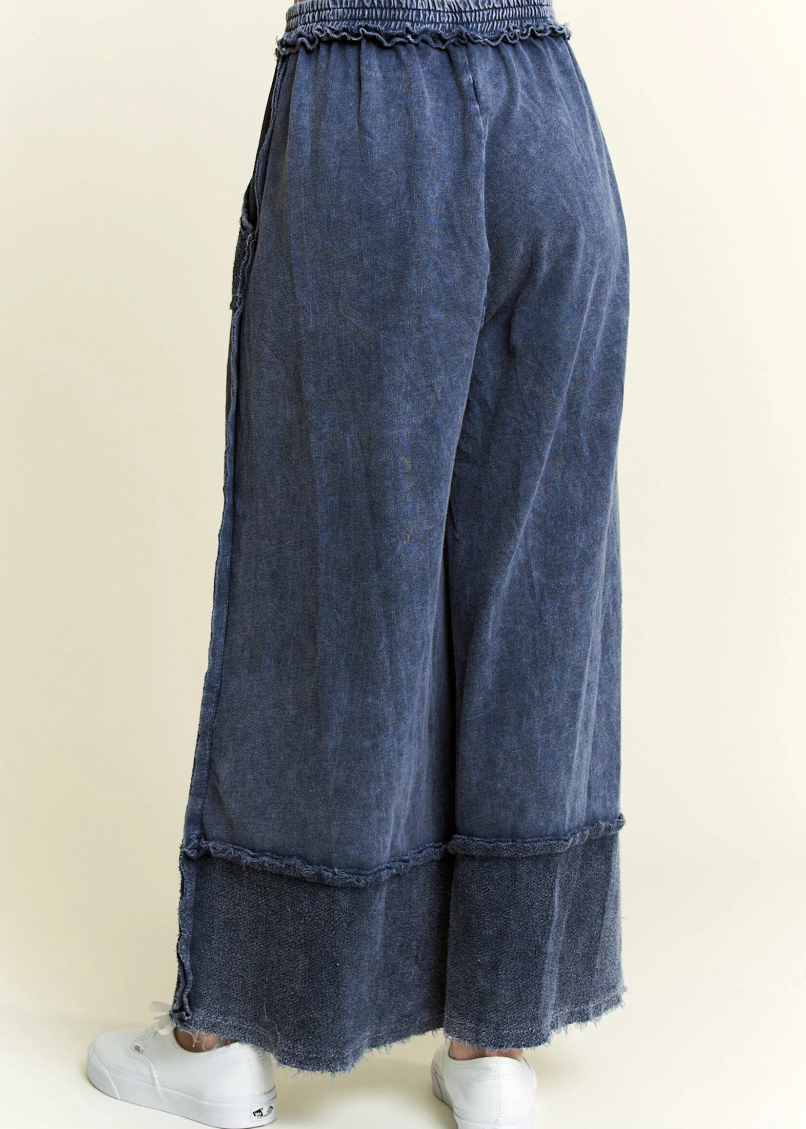 jHer Mineral wash Wide Pants Navy