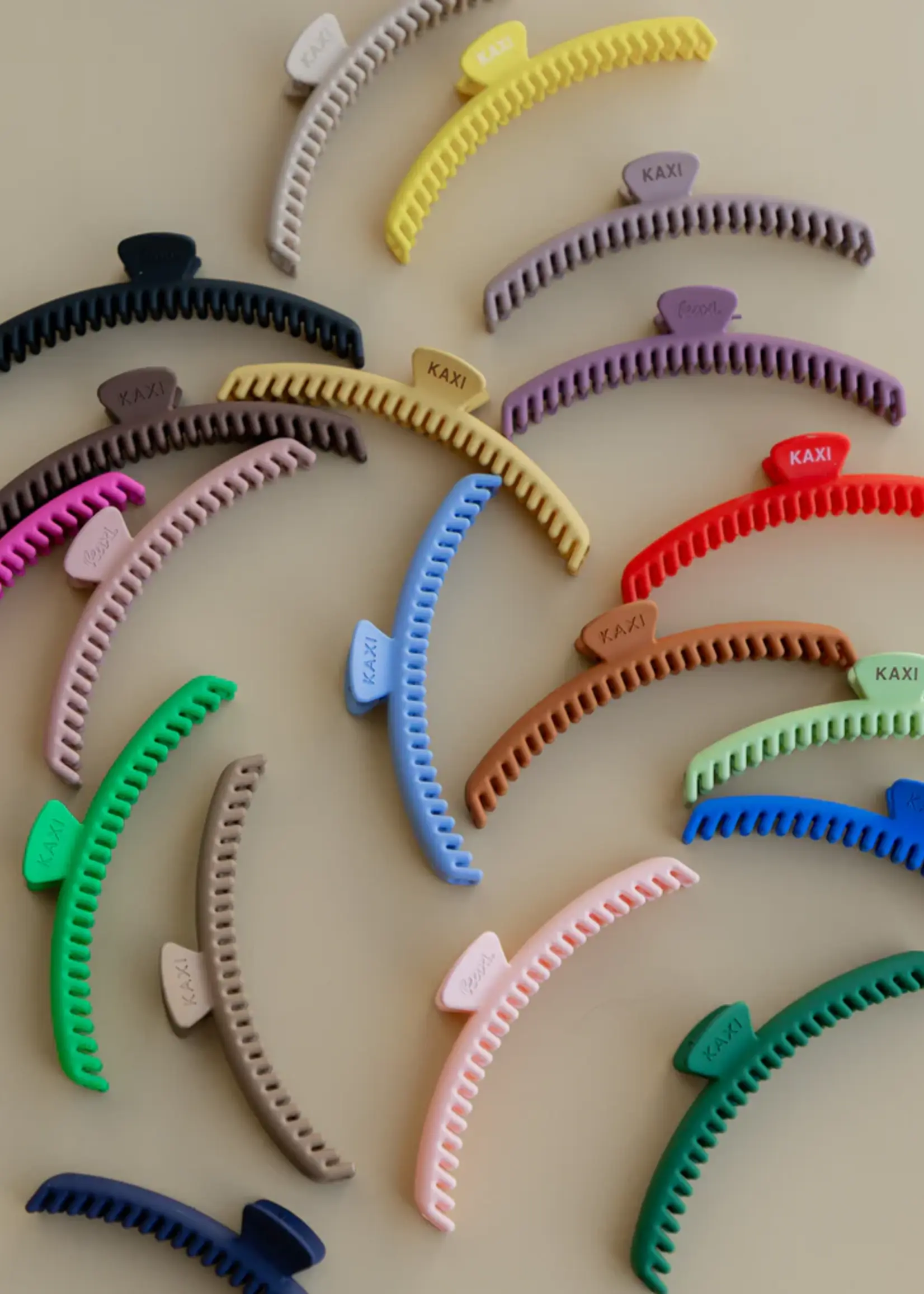 Kaxi Matte Midi Hold Everything Claw Champagne