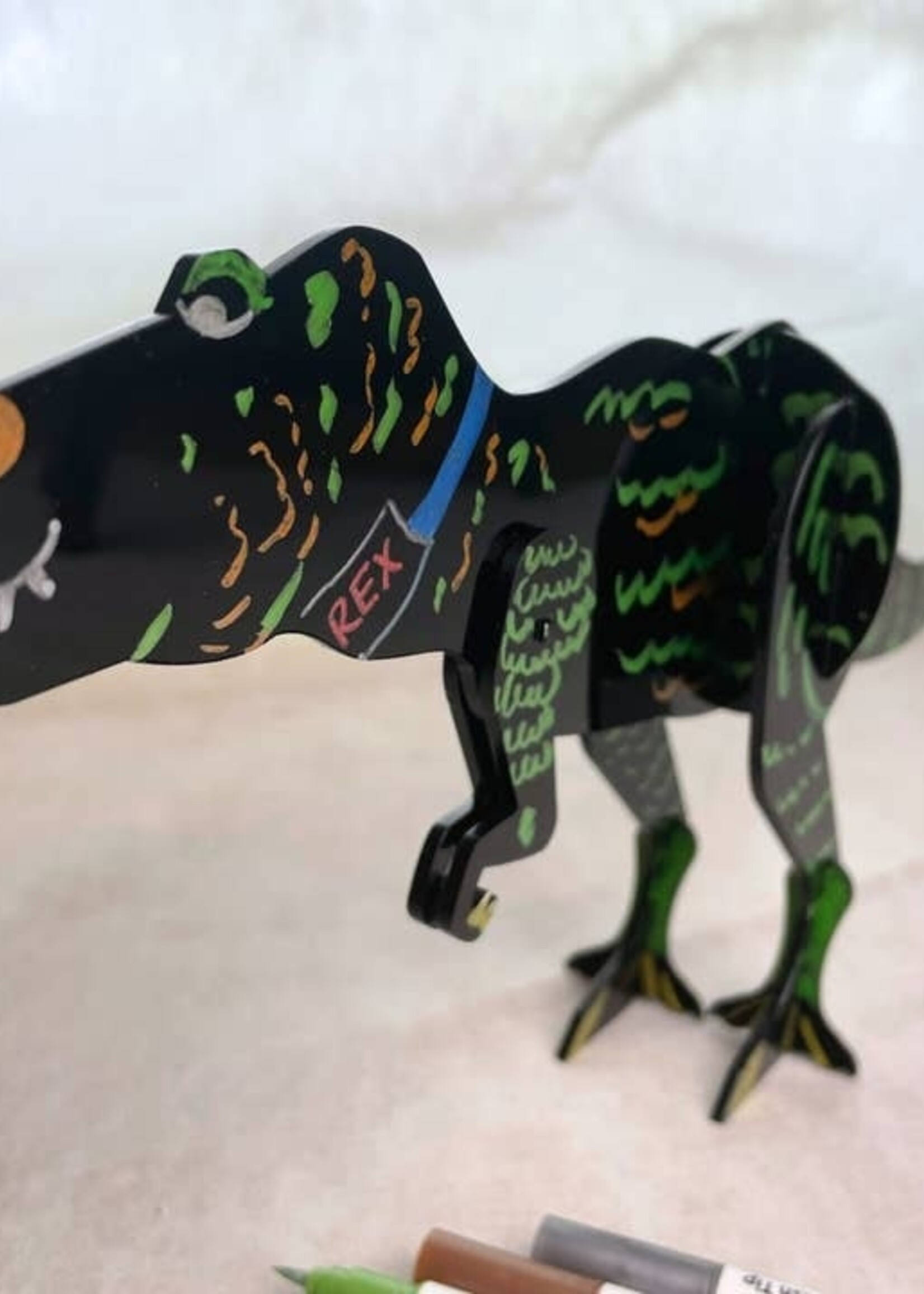 3-D Coloring Puzzle w/ Markers