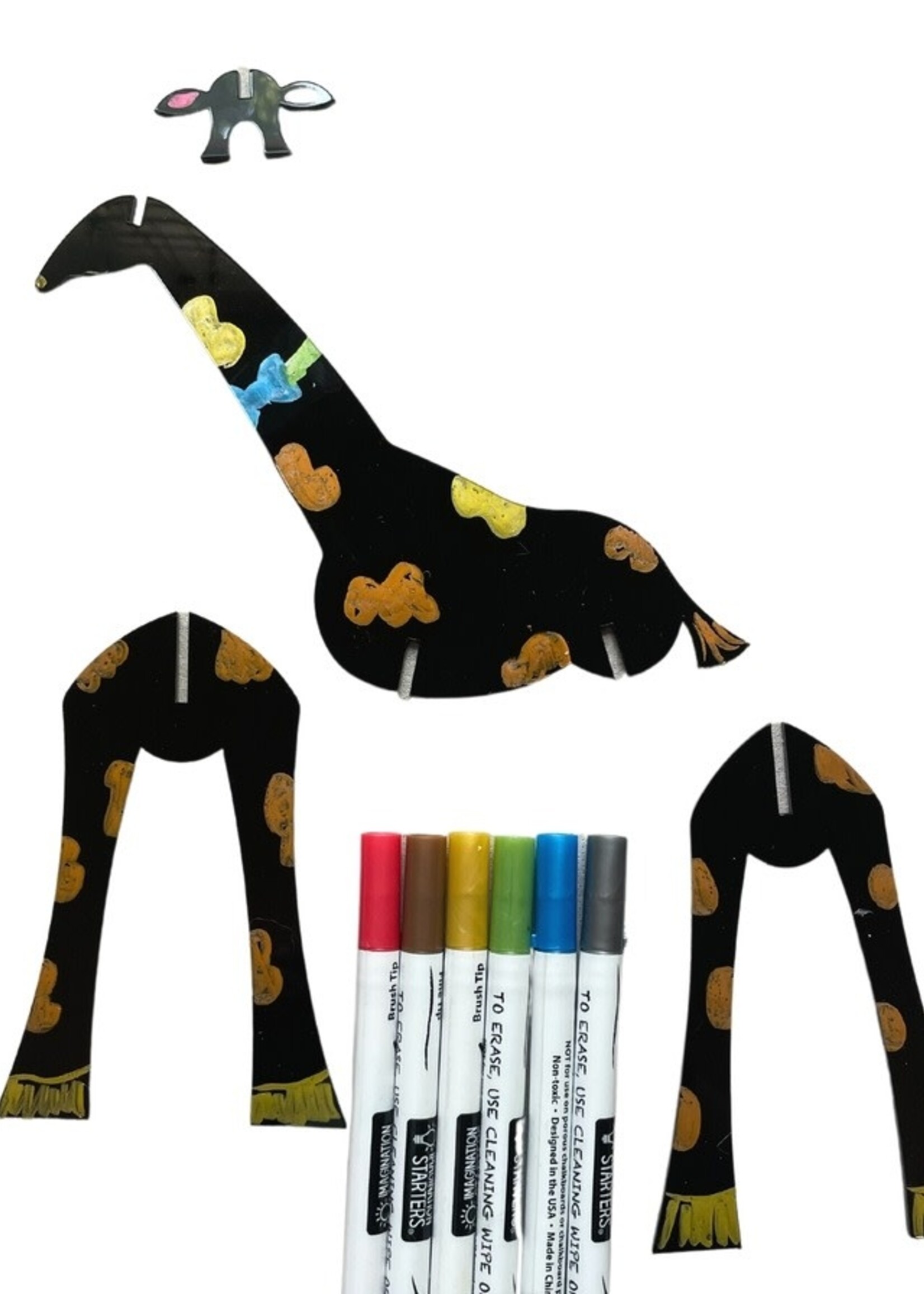 3-D Coloring Puzzle w/ Markers