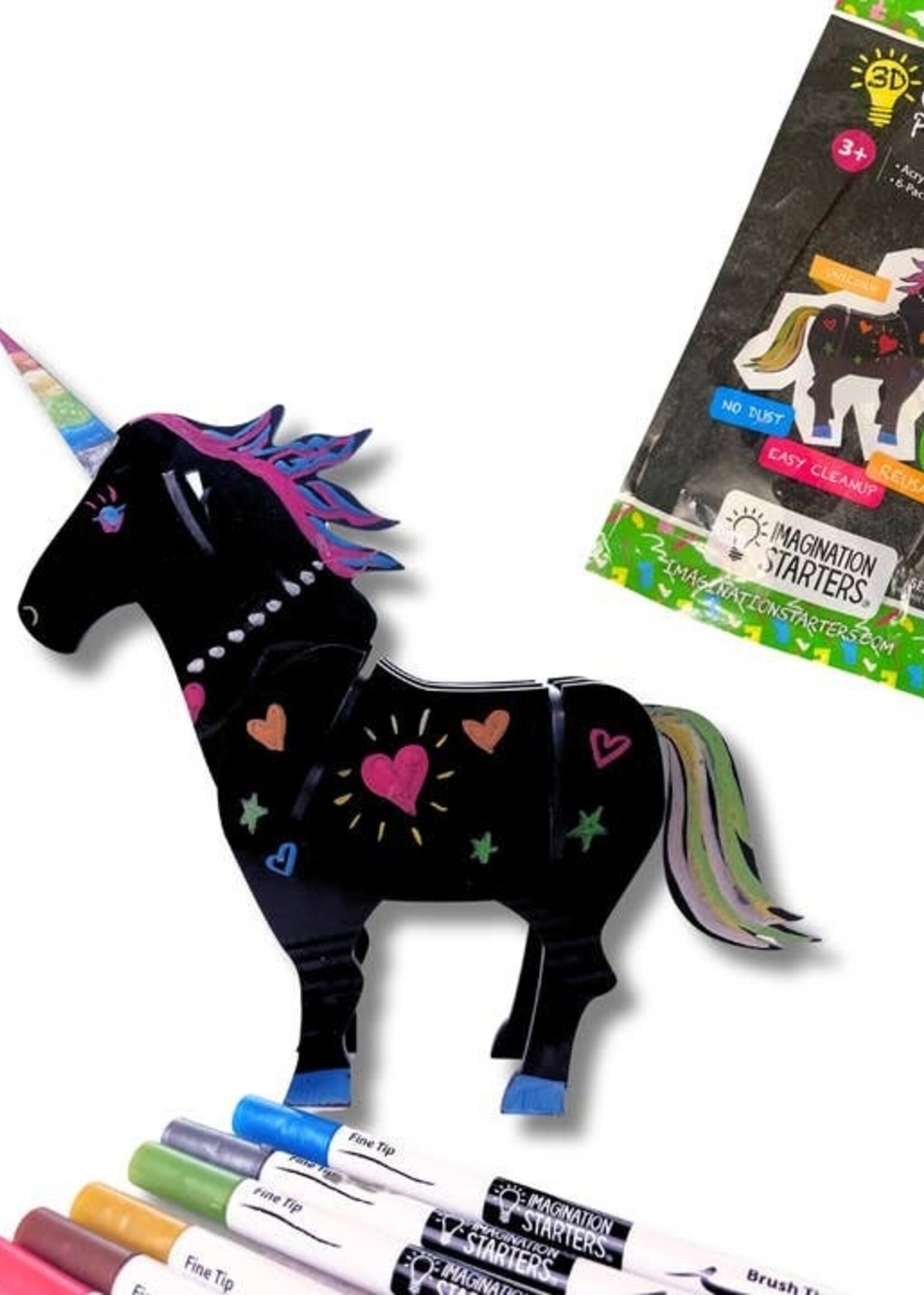 3-D Coloring Puzzle w/ Markers