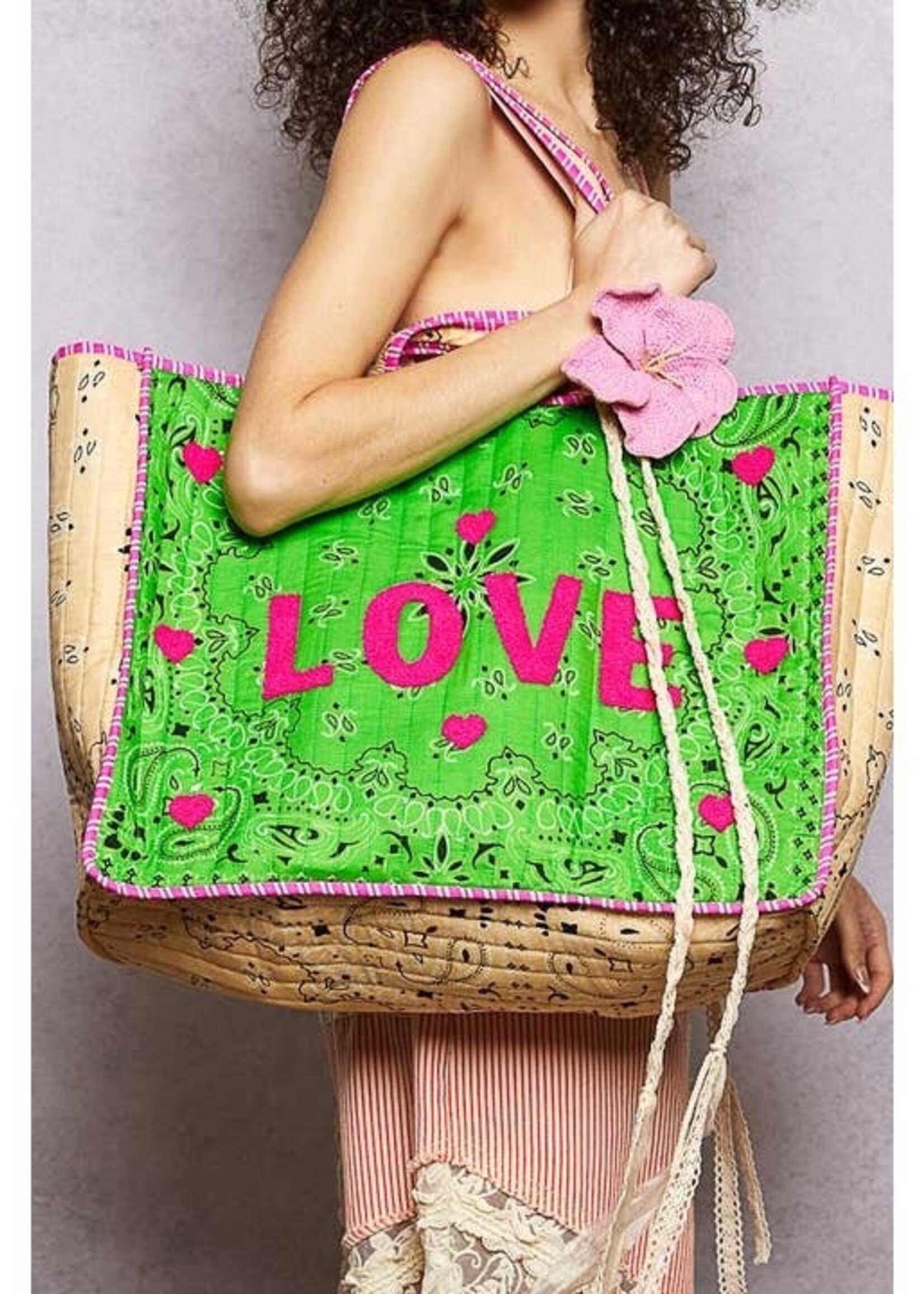 POL Love Bandana Quilted Tote PREORDER JUNE 2026