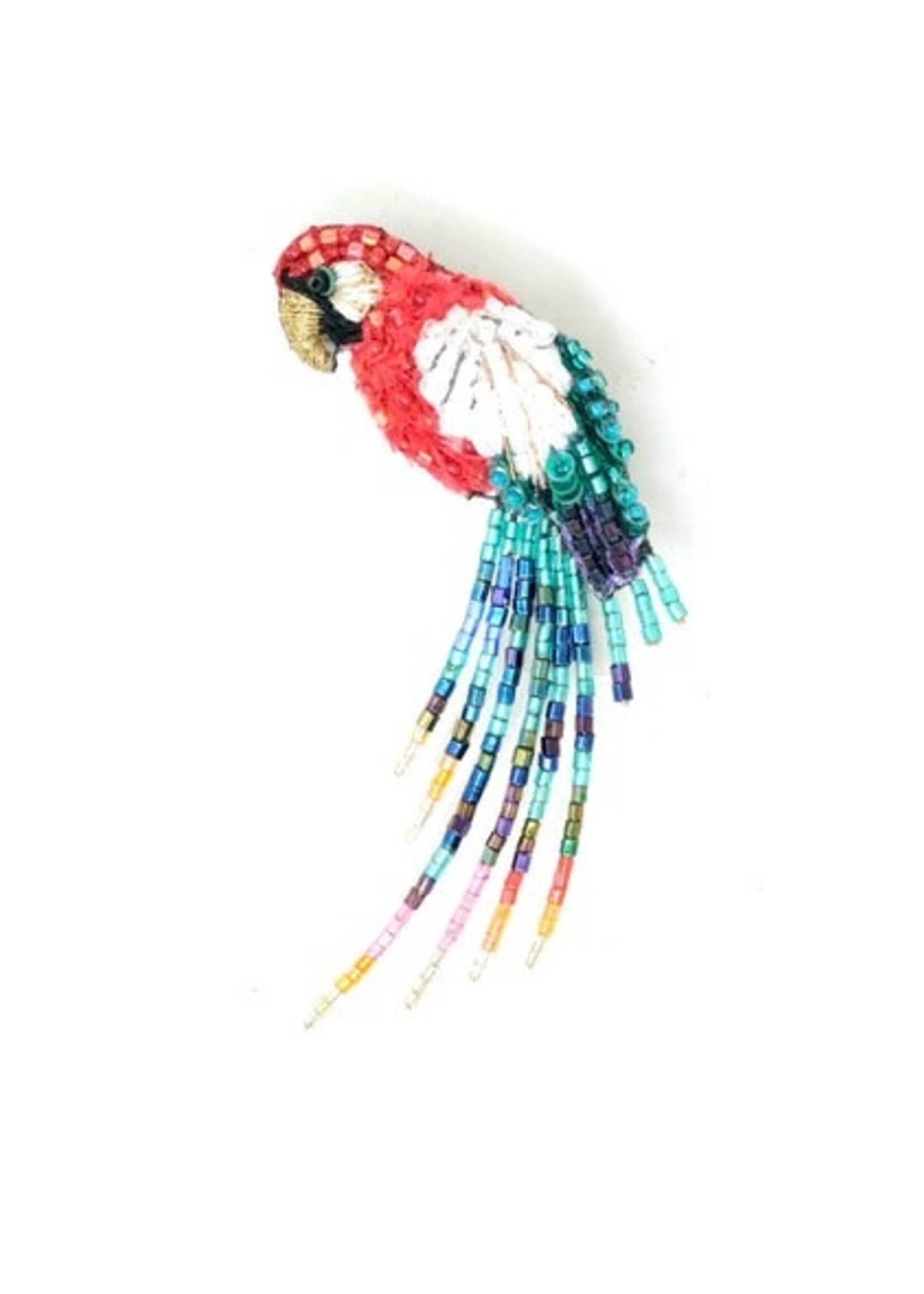 Trovelore Arara Macao Brooch Pin Handmade
