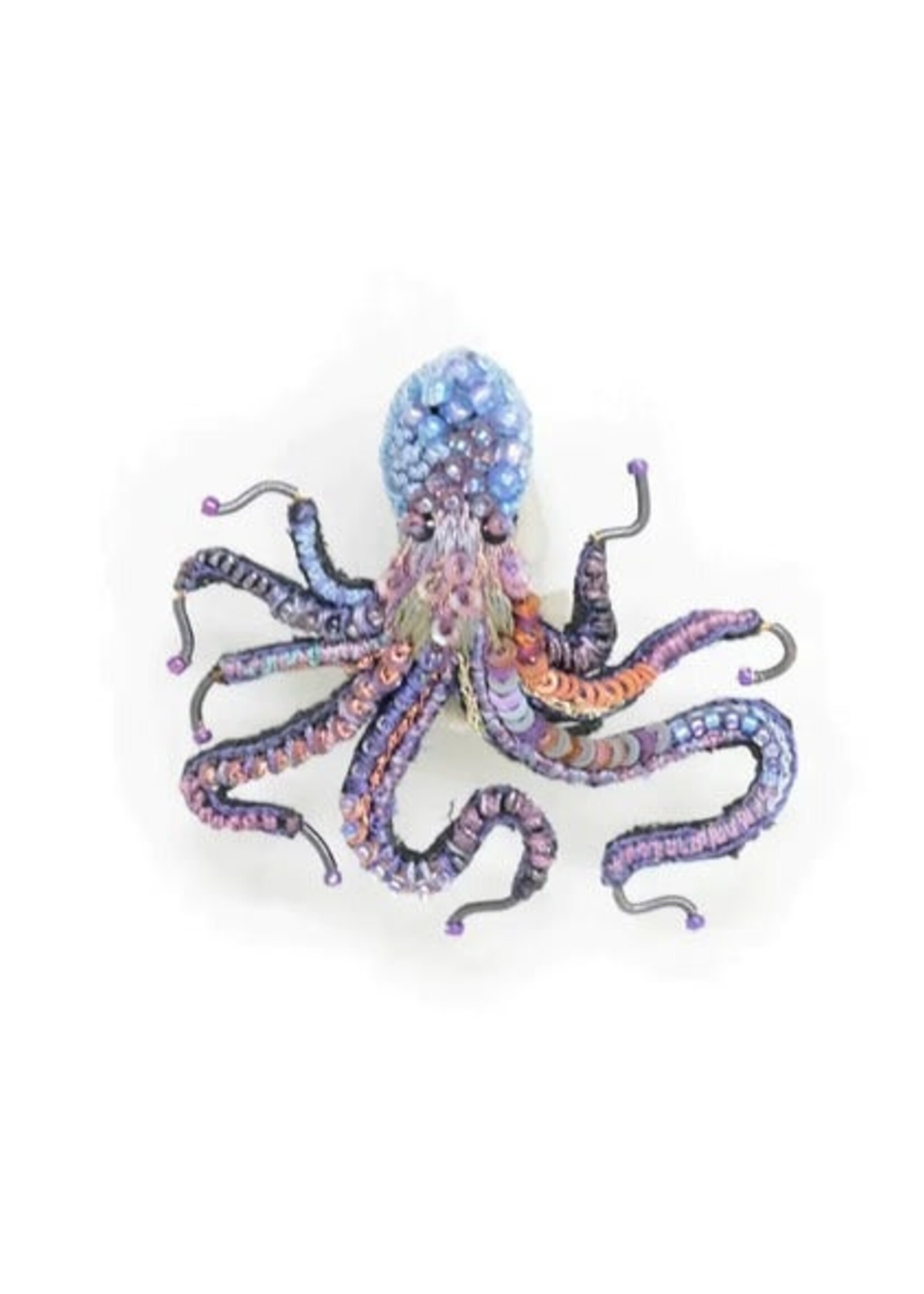 Trovelore Common Octopus Brooch Pin Handmade PREORDER
