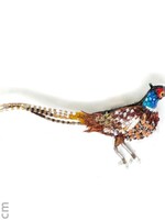 Trovelore Common Pheasant Brooch Pin Handmade