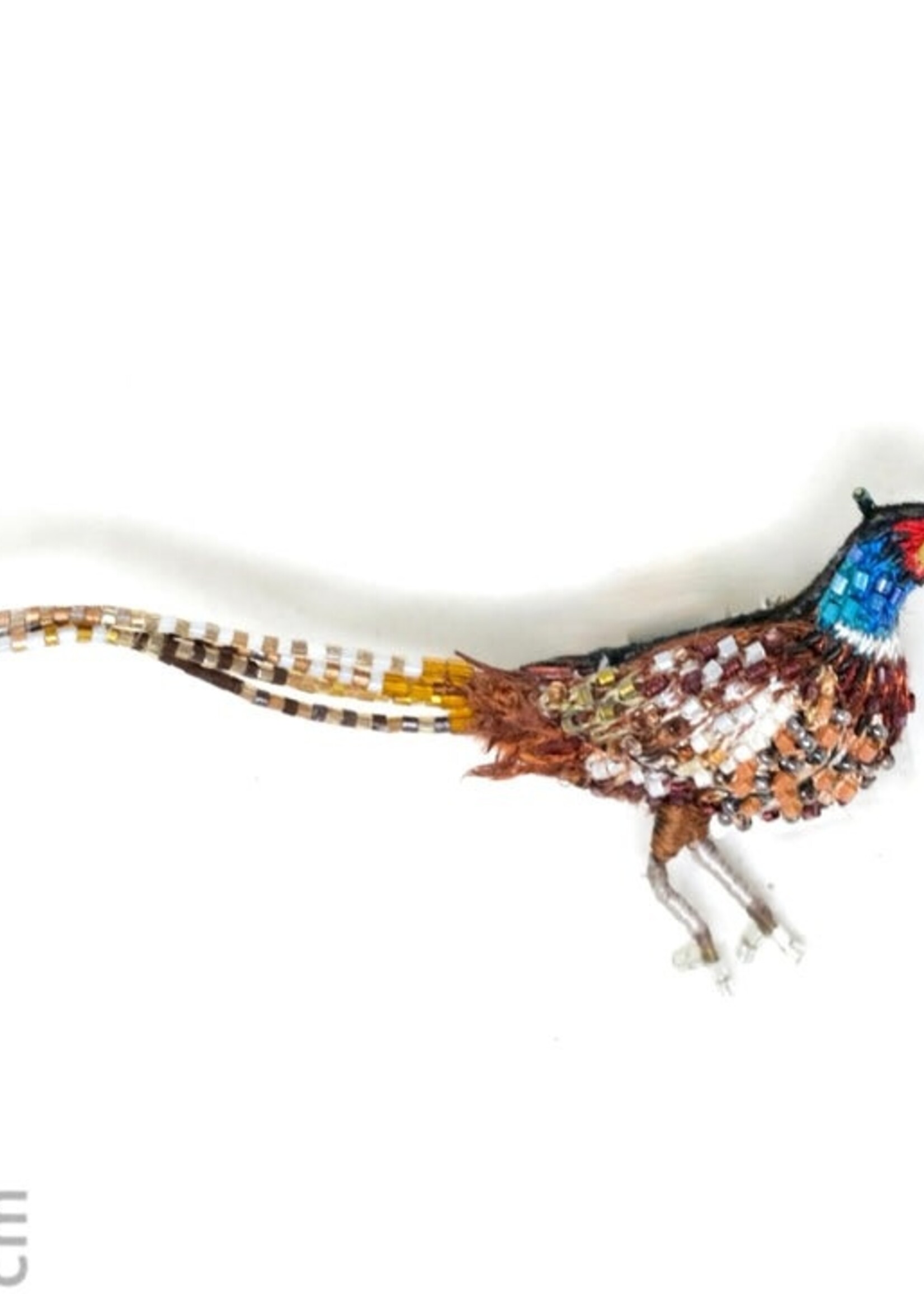 Trovelore Common Pheasant Brooch Pin Handmade