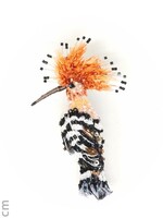Trovelore Eurasian Hoopoe Brooch Pin Handmade PREORDER