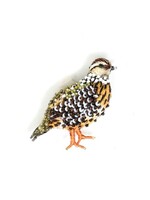 Trovelore Fool Quail Brooch Pin Handmade