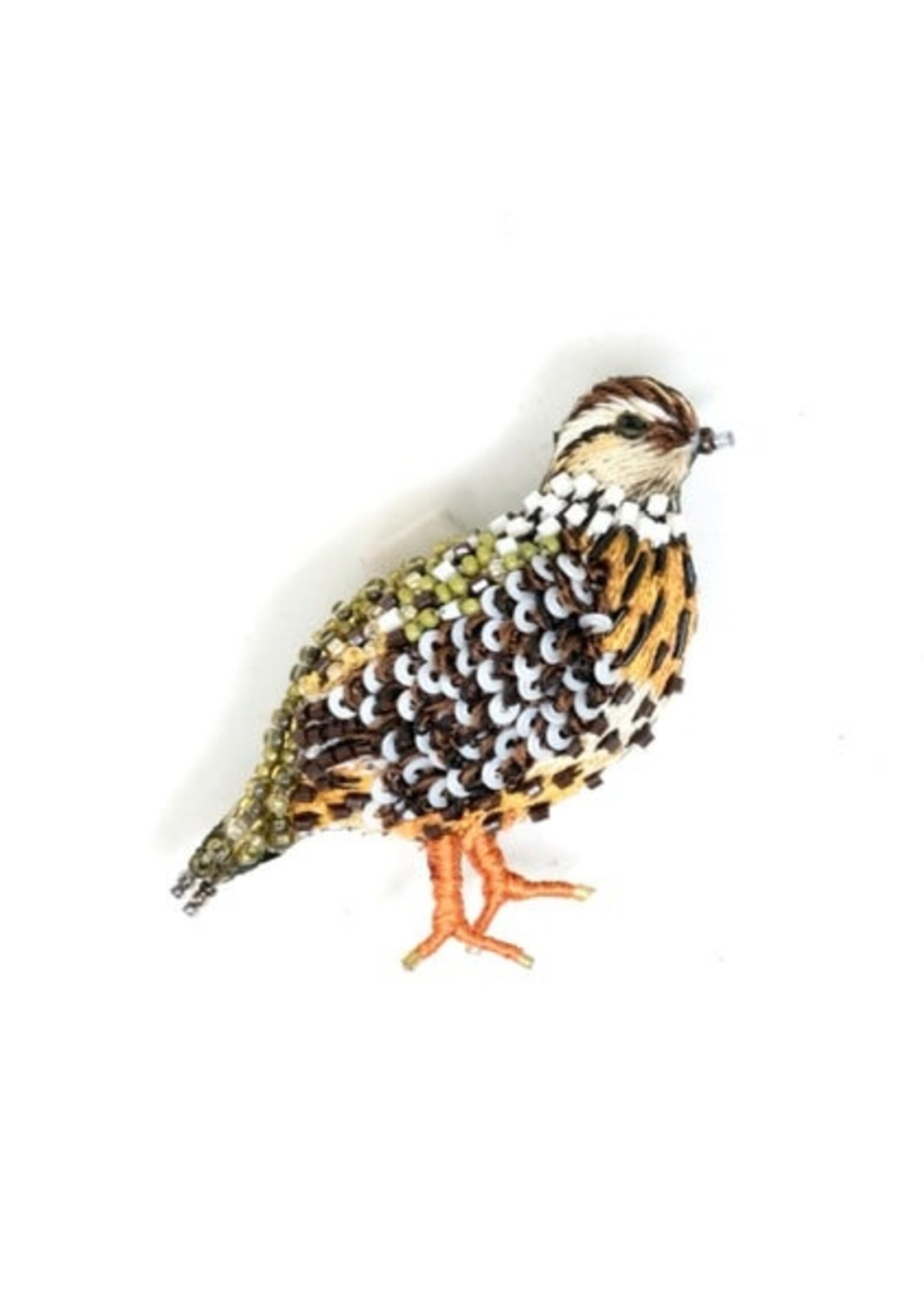 Trovelore Fool Quail Brooch Pin Handmade PREORDER