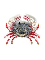 Trovelore Red Clawed Crab Brooch Pin Handmade