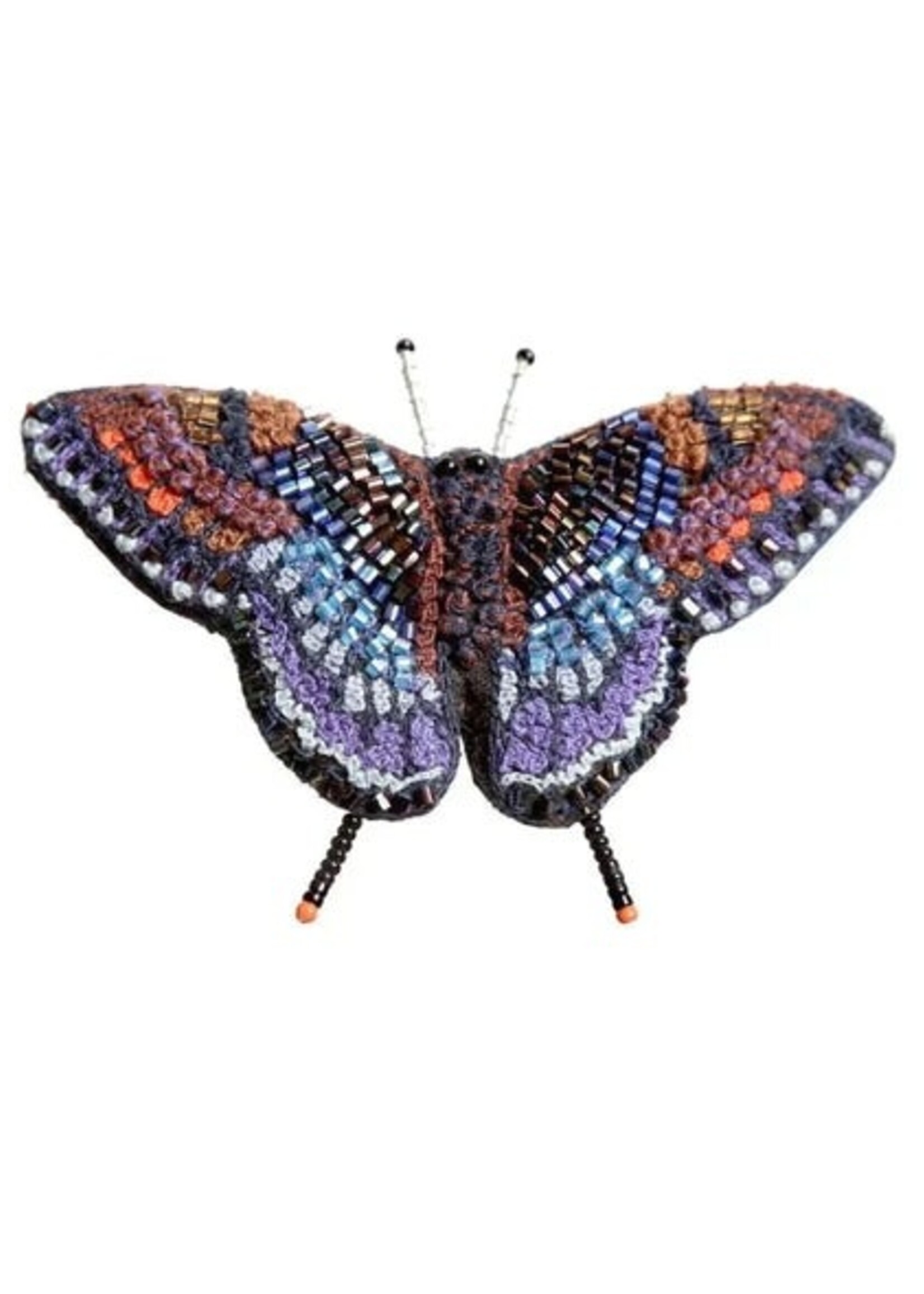 Trovelore Red Spotted Purple Butterfly Brooch Pin Handmade PREORDER