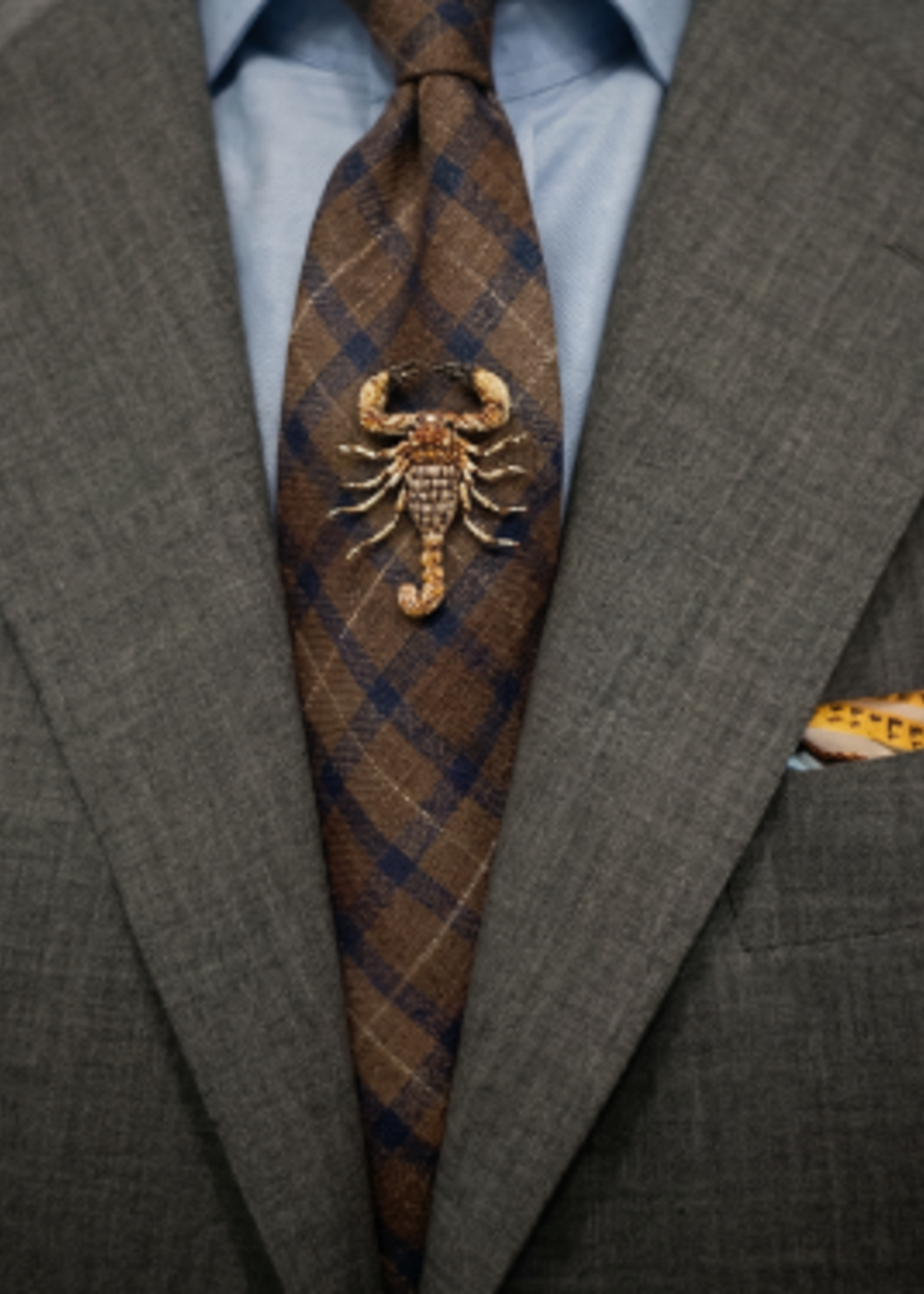 Trovelore Desert Scorpion Brooch Pin Handmade