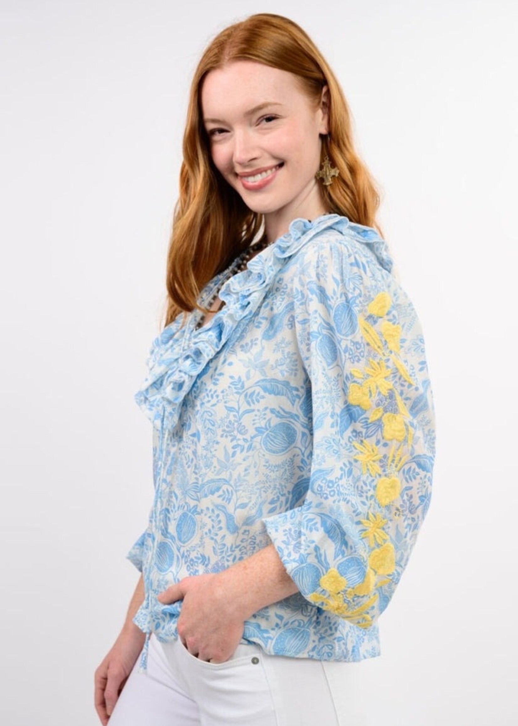 Ivy Jane, Uncle Frank & Sister Mary Vivian Top Blue