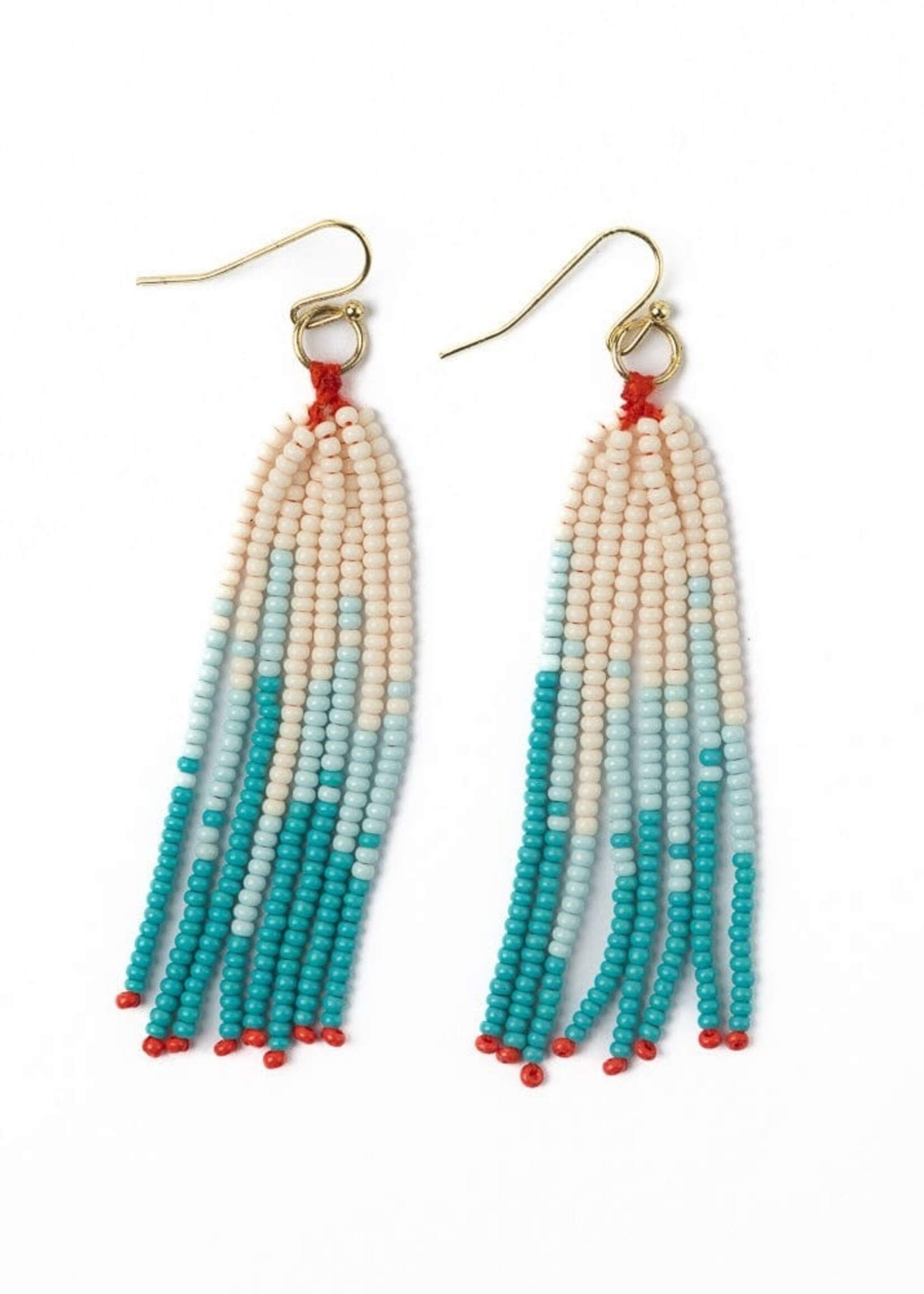 Abbey Tassel Earring Ombre turquoise