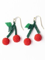 Lottie Cherry Cluster Beaded Earrings