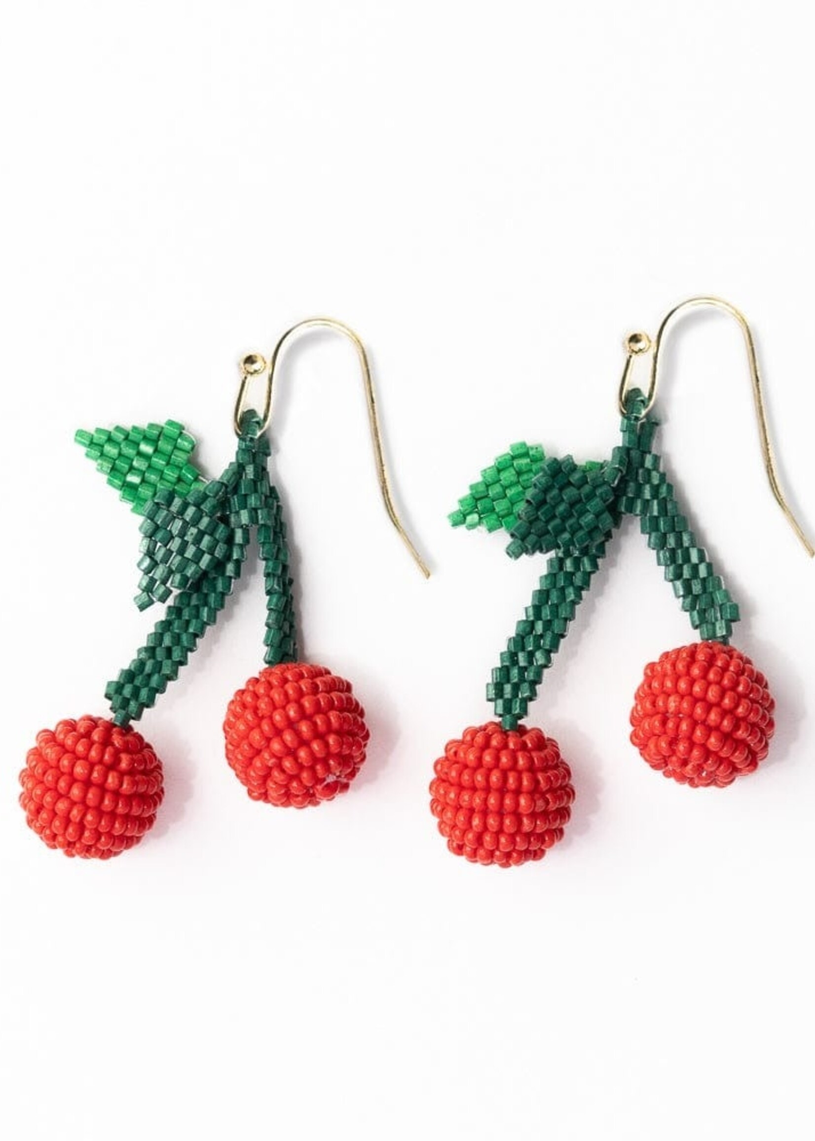 Lottie Cherry Cluster Beaded Earrings