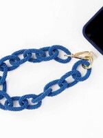Ink + Alloy Beaded Chain Link Strap Lapis Blue