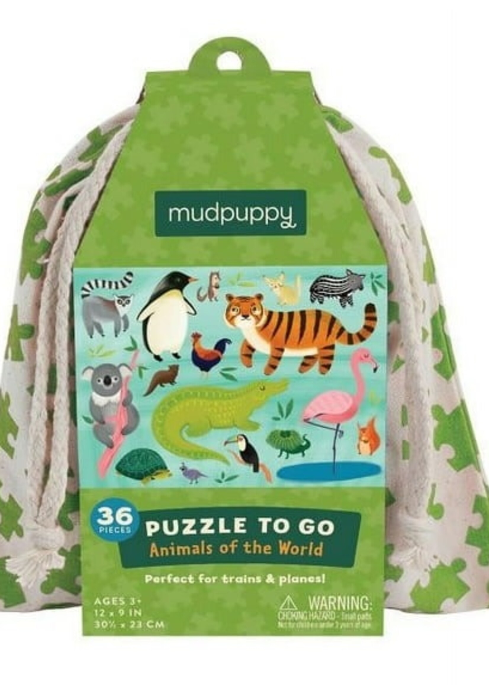 36pc Puzzle to Go Animals of the World
