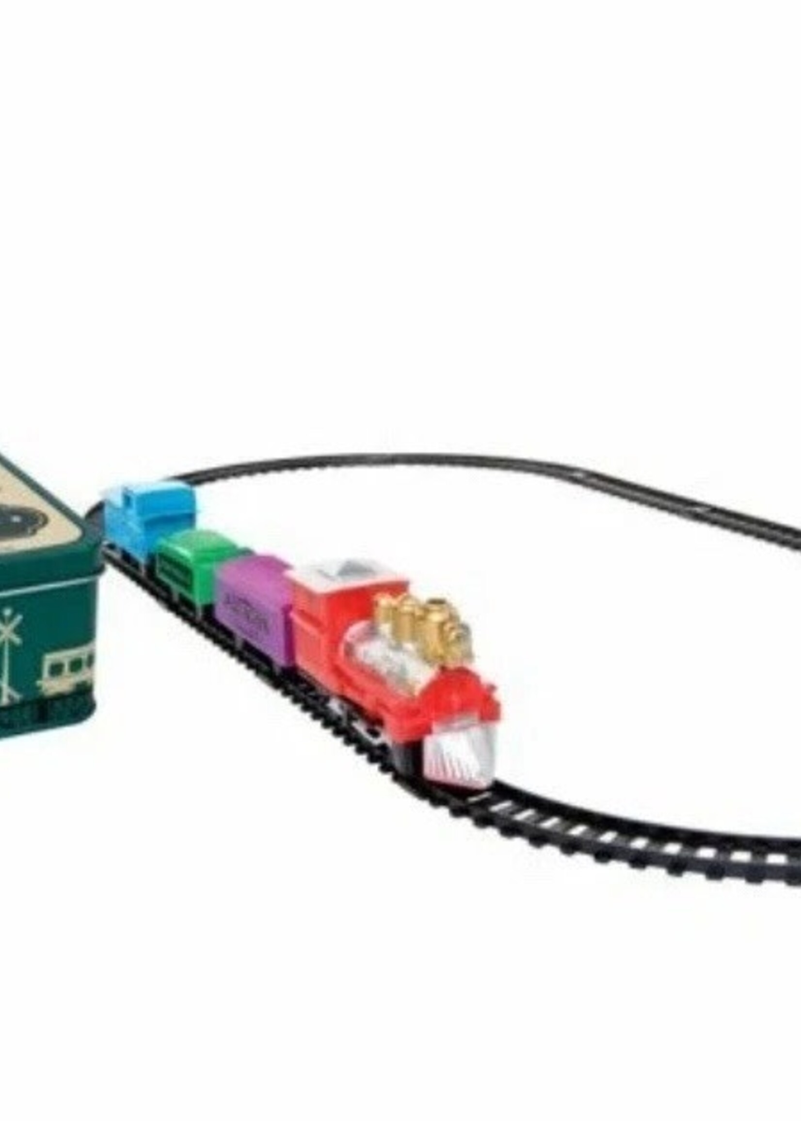 Toy Train Set in a Tin Box