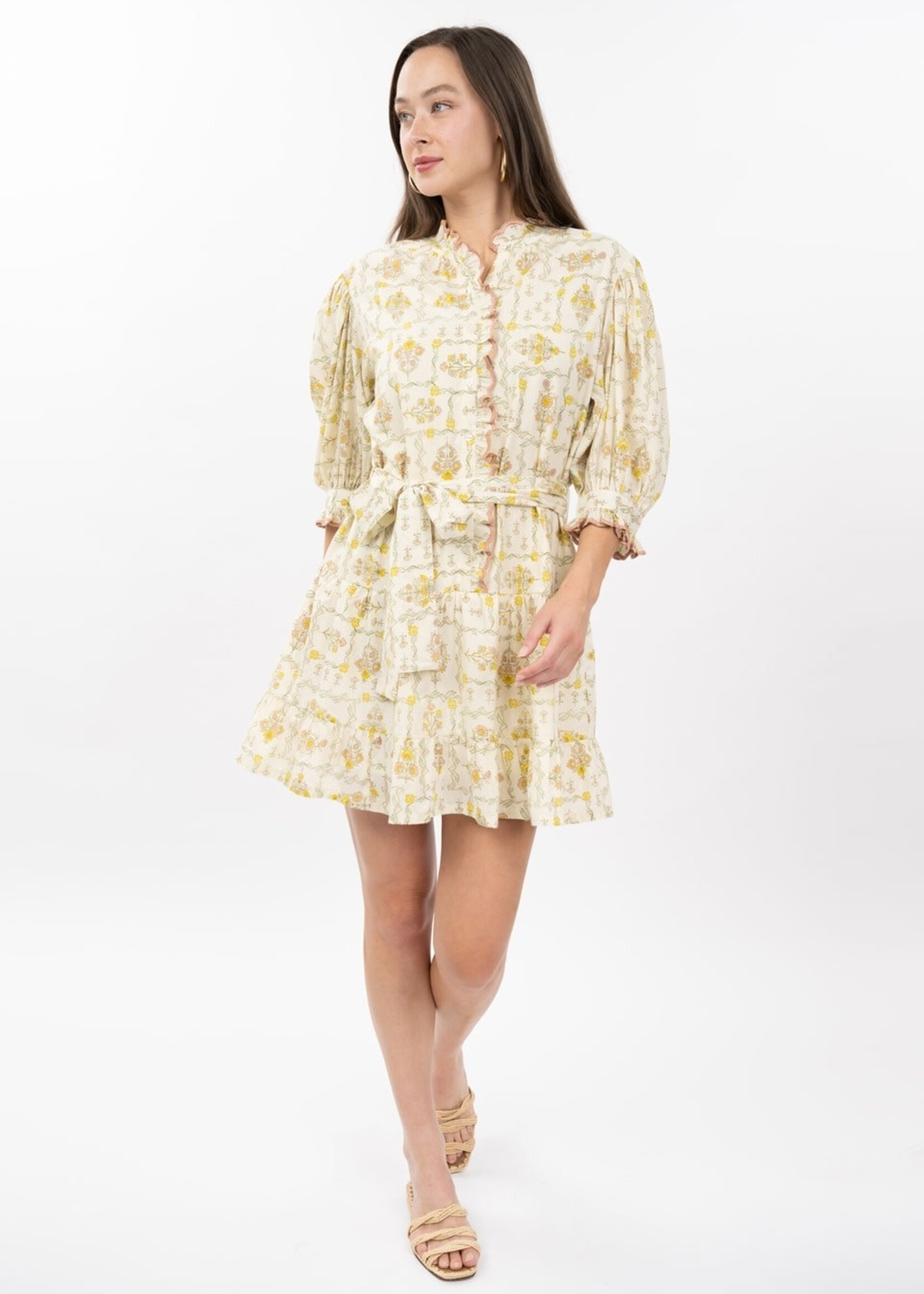 Ivy Jane, Uncle Frank & Sister Mary Trellis Flowers Dress
