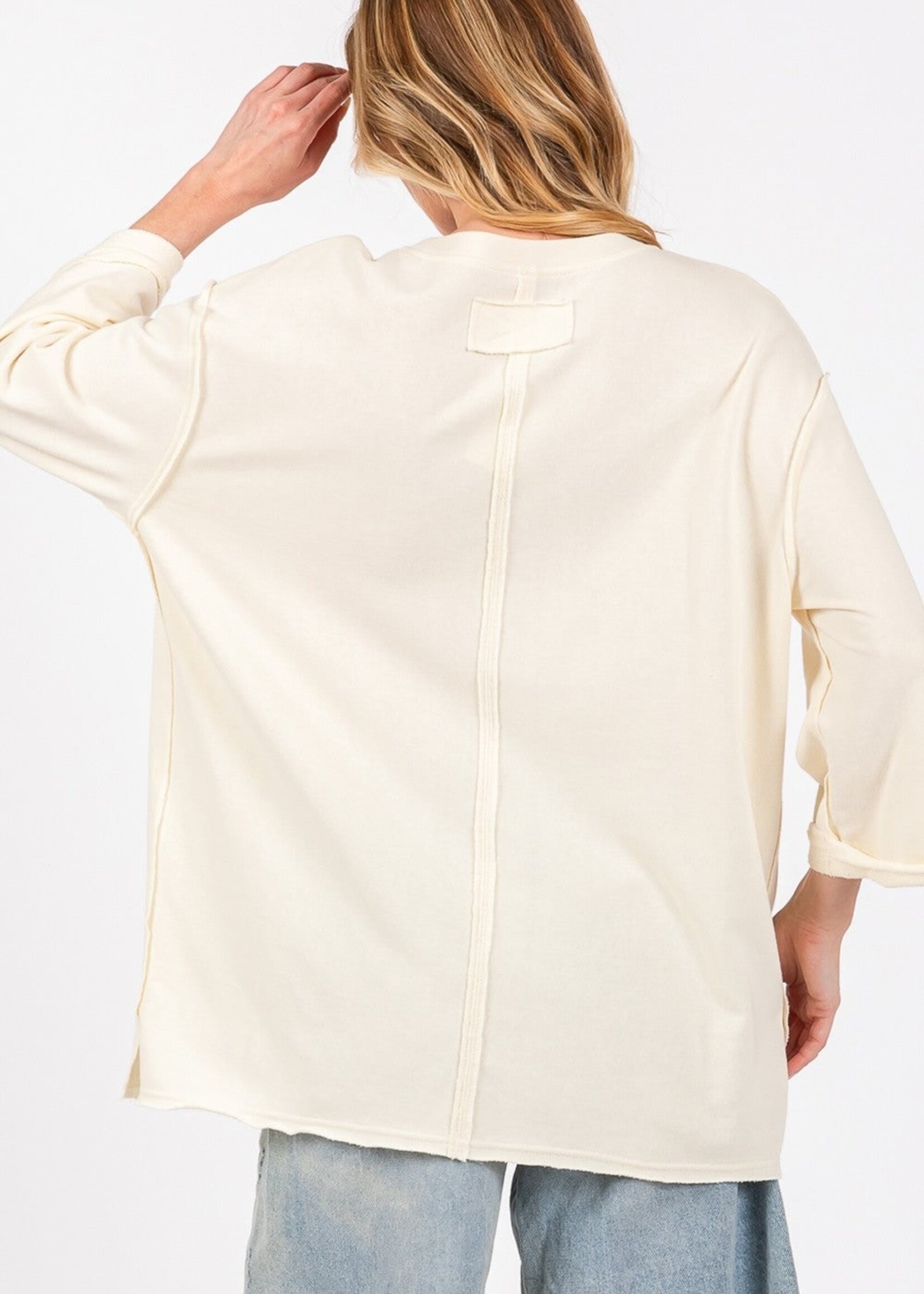 Flag Patch Half Sleeve Top