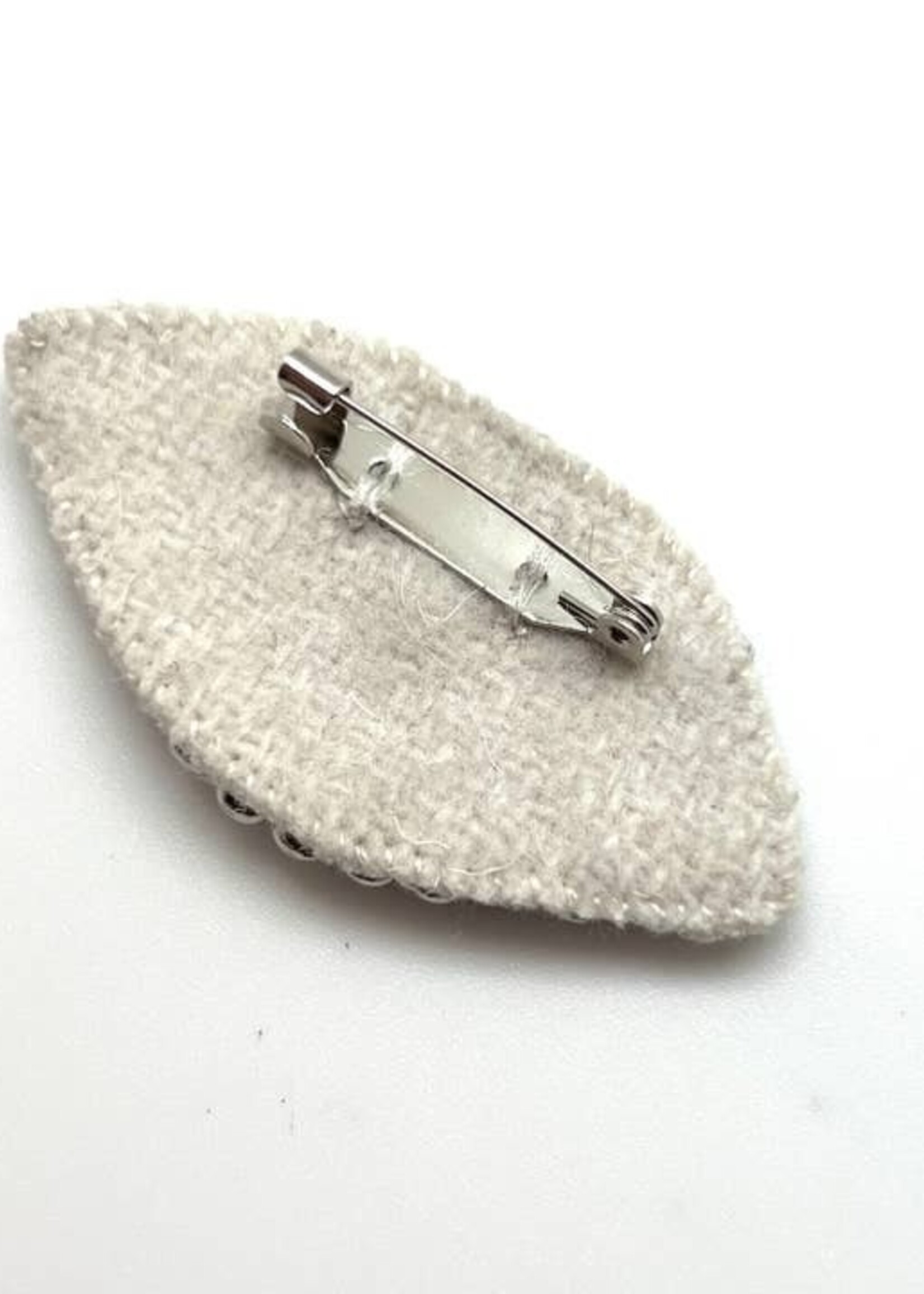 Blue Evil Eye Beaded Brooch