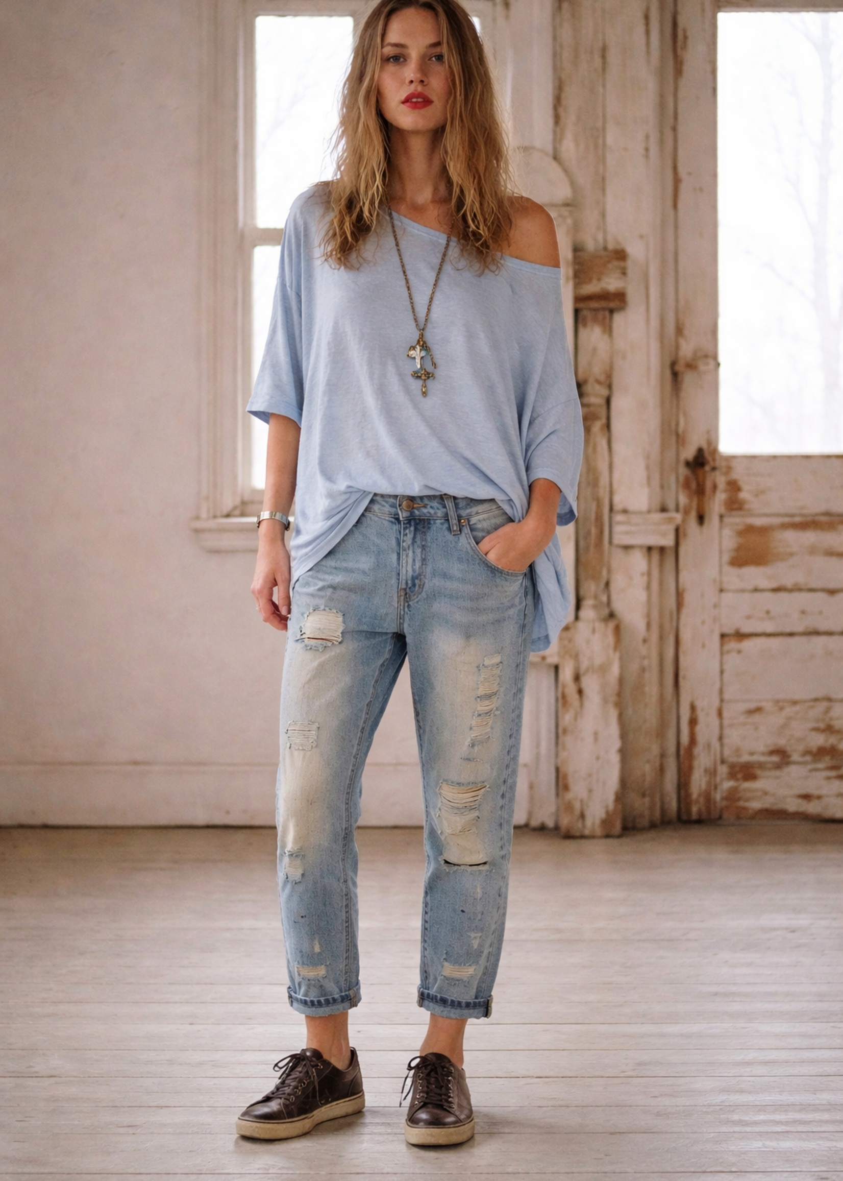 Jaded Gypsy Clothing Be Free Top Vintage Sky One Size