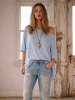 Jaded Gypsy Clothing Be Free Top Vintage Sky One Size