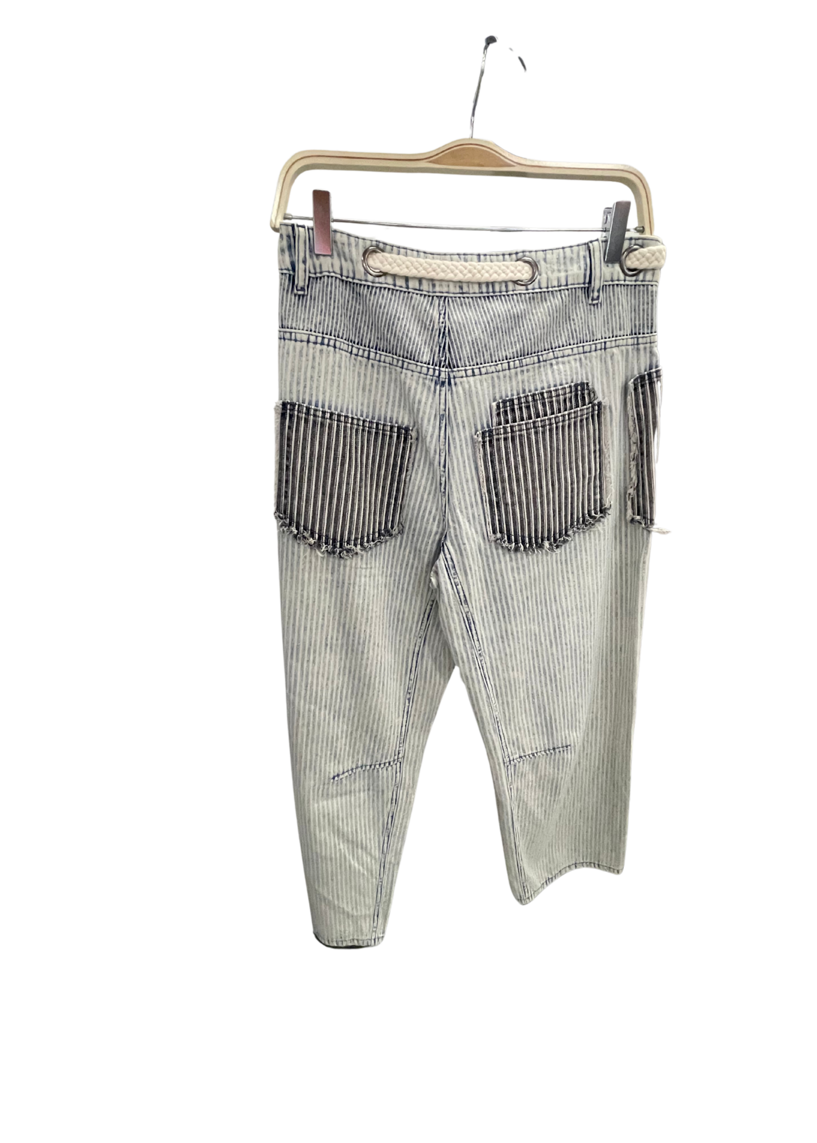 Oli & Hali Multi Stripe Patch Barrel Jean