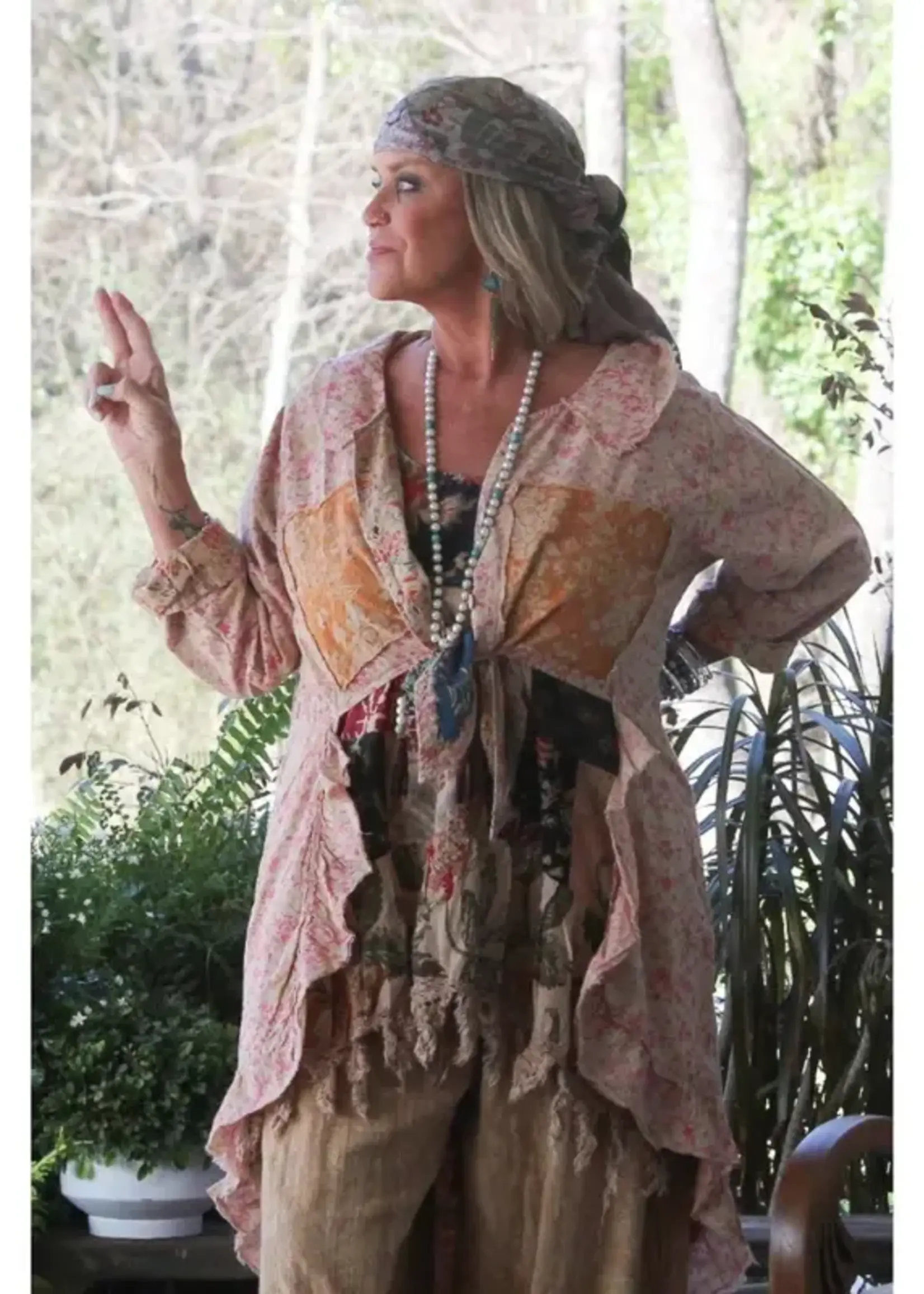 Jaded Gypsy Clothing Painted Meadows Jacket Hi-Lo