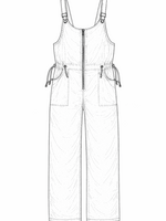 House of Jaded Gypsy Floral Meadows Overalls One Size PREORDER