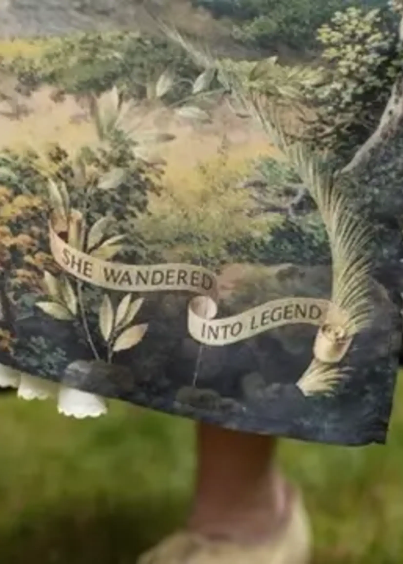 Market of Stars The Mythmaker Opera Duster Kimono w/ Pastoral Landscape & Unicorn