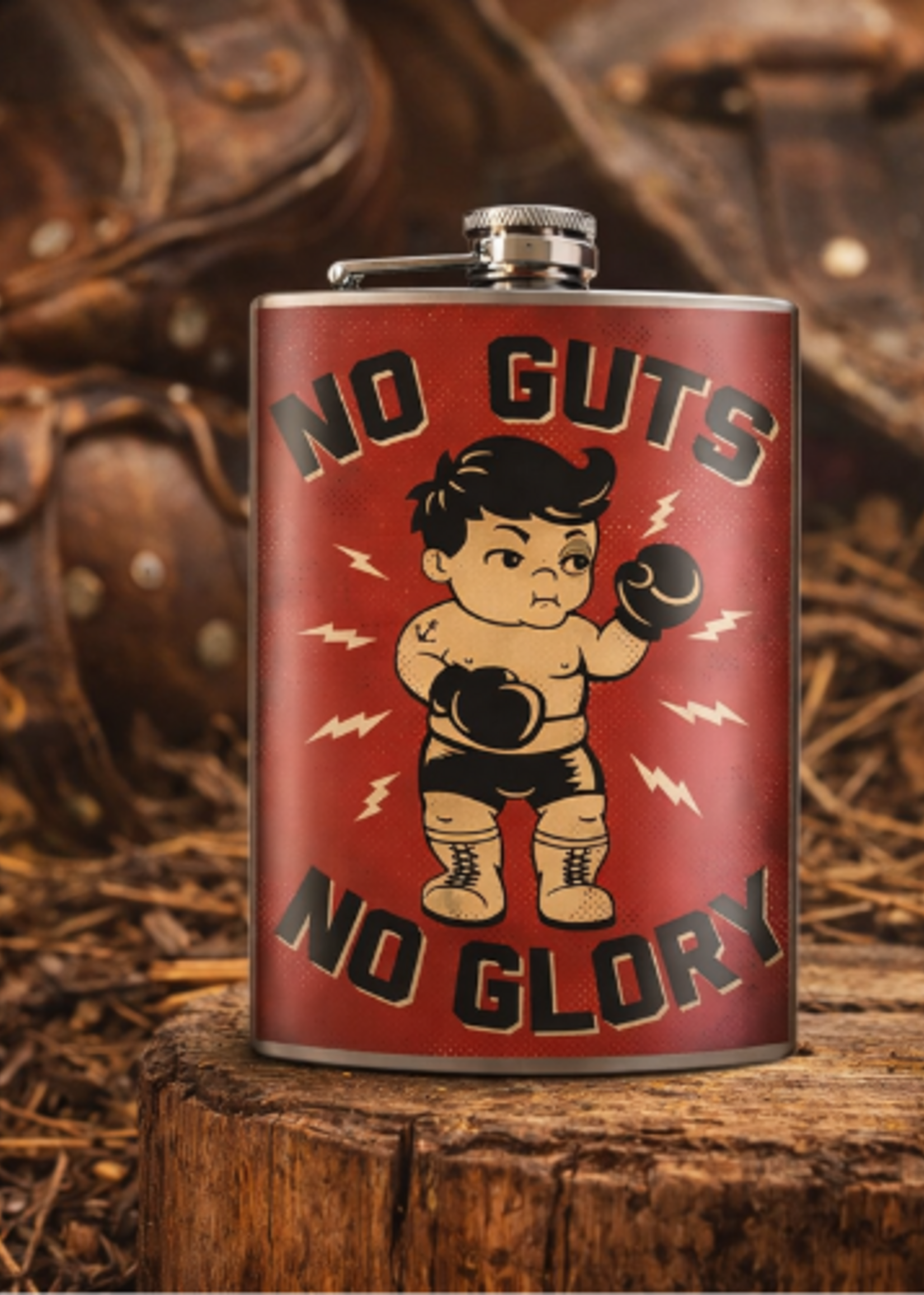 No Guts No Glory Flask