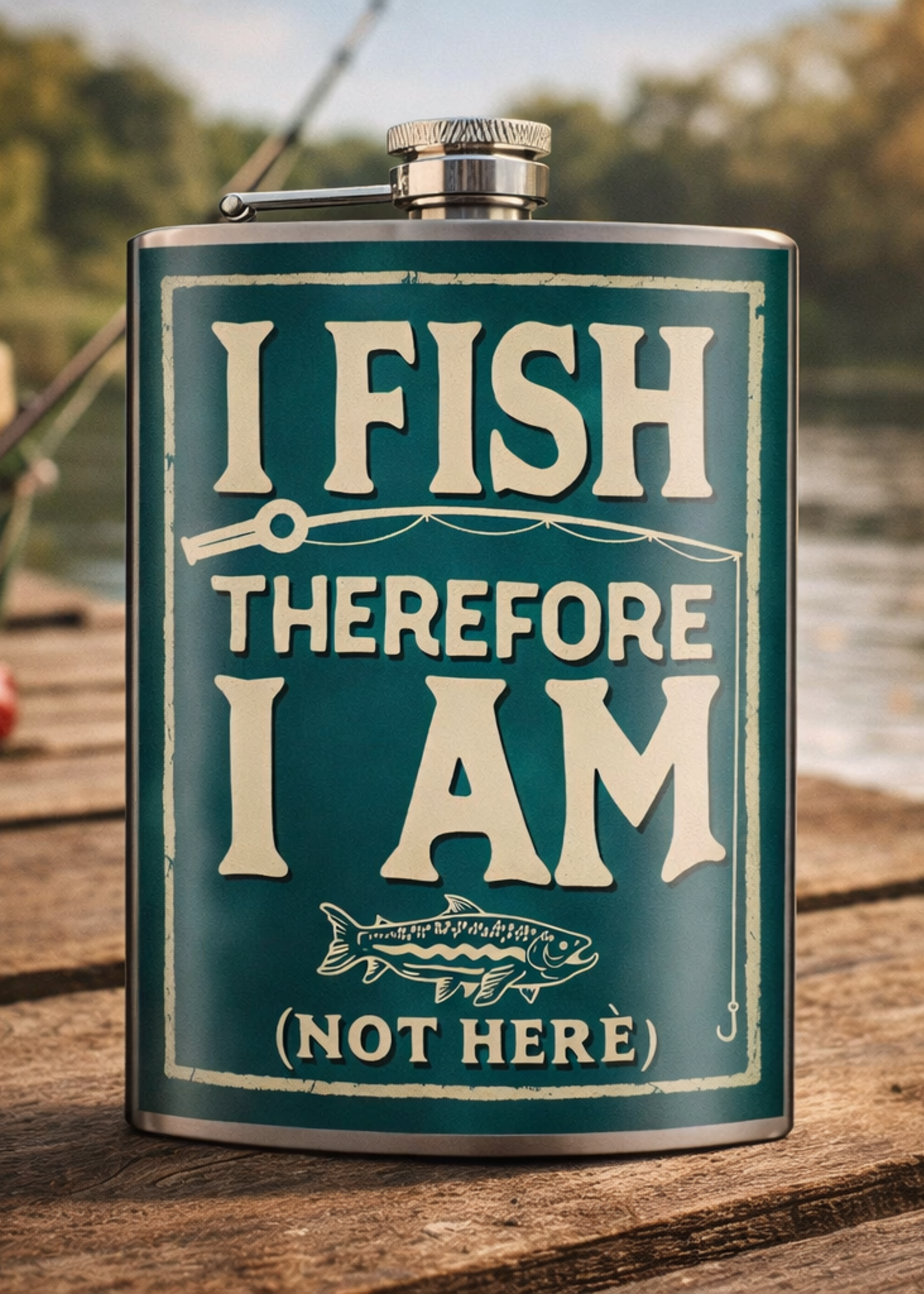 I Fish Therefore I am Flask