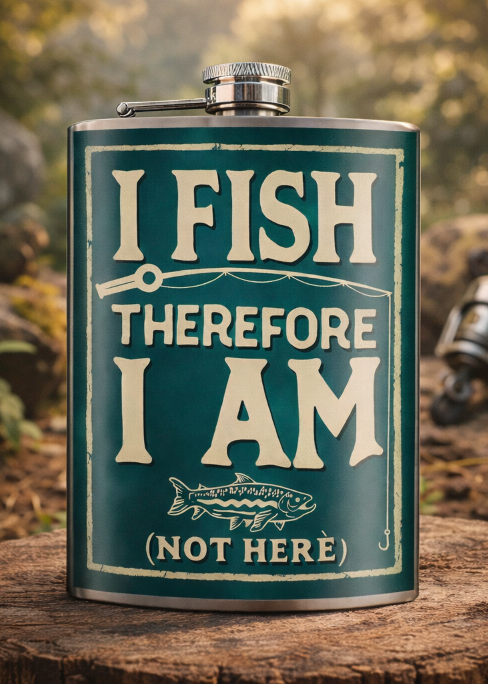 I Fish Therefore I am Flask