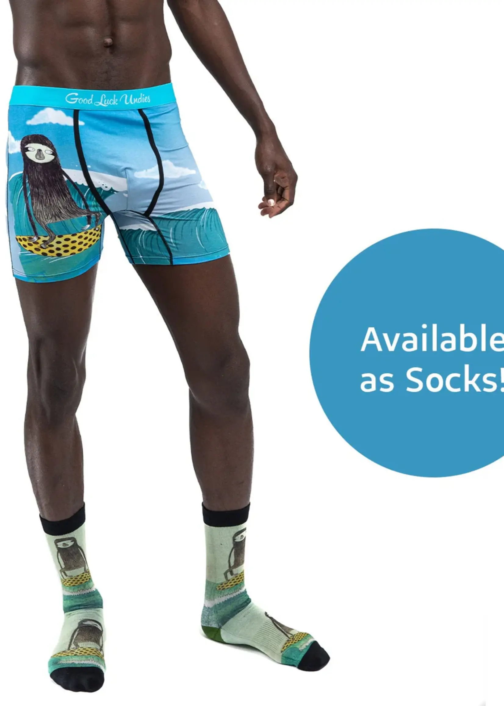 Surfing Sloth Boxer Briefs