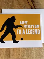 Bigfoot Legend Father's Day Card