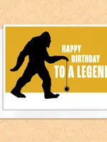 Sasquatch Bigfoot Legend Birthday Card
