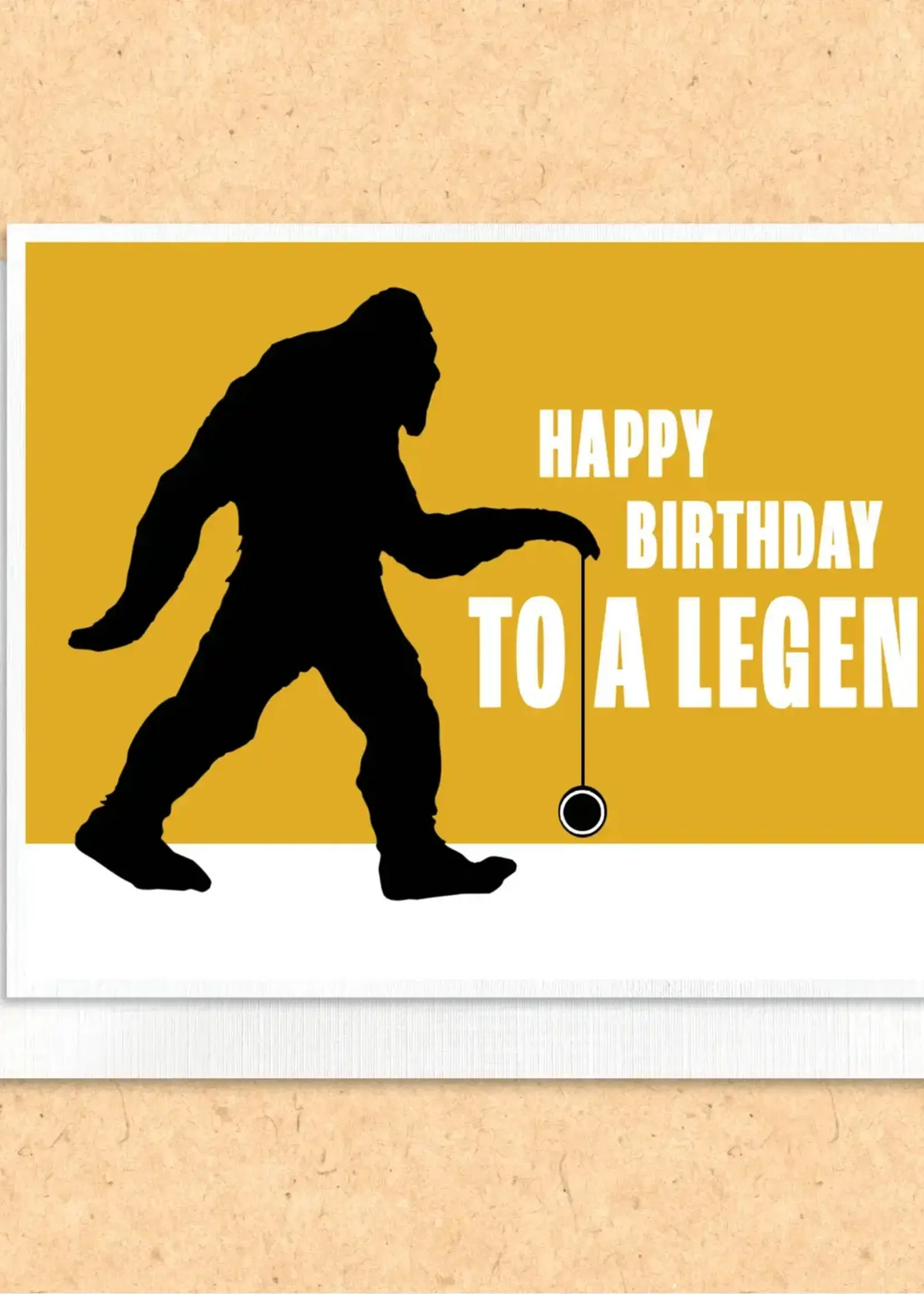 Sasquatch Bigfoot Legend Birthday Card