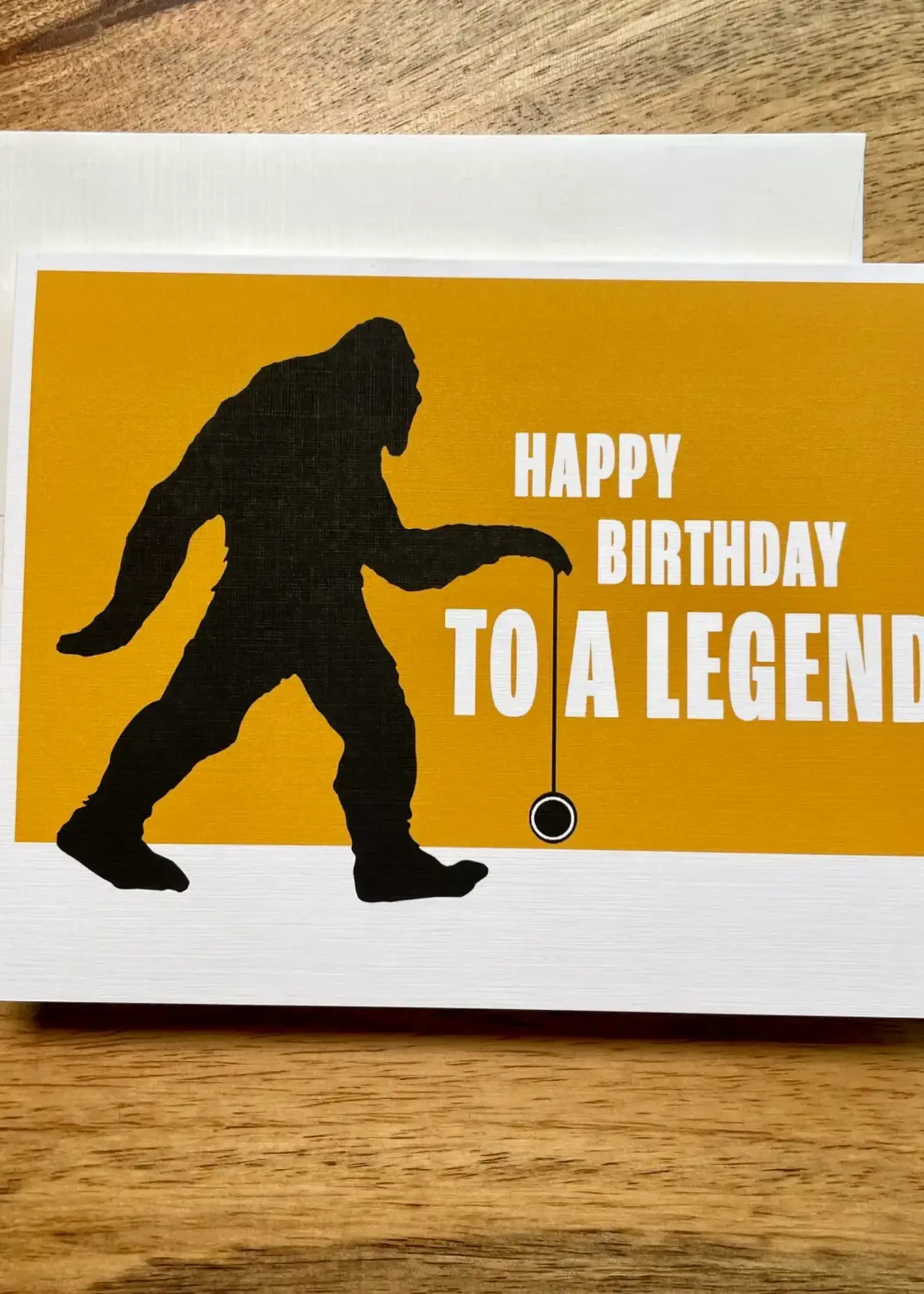 Sasquatch Bigfoot Legend Birthday Card