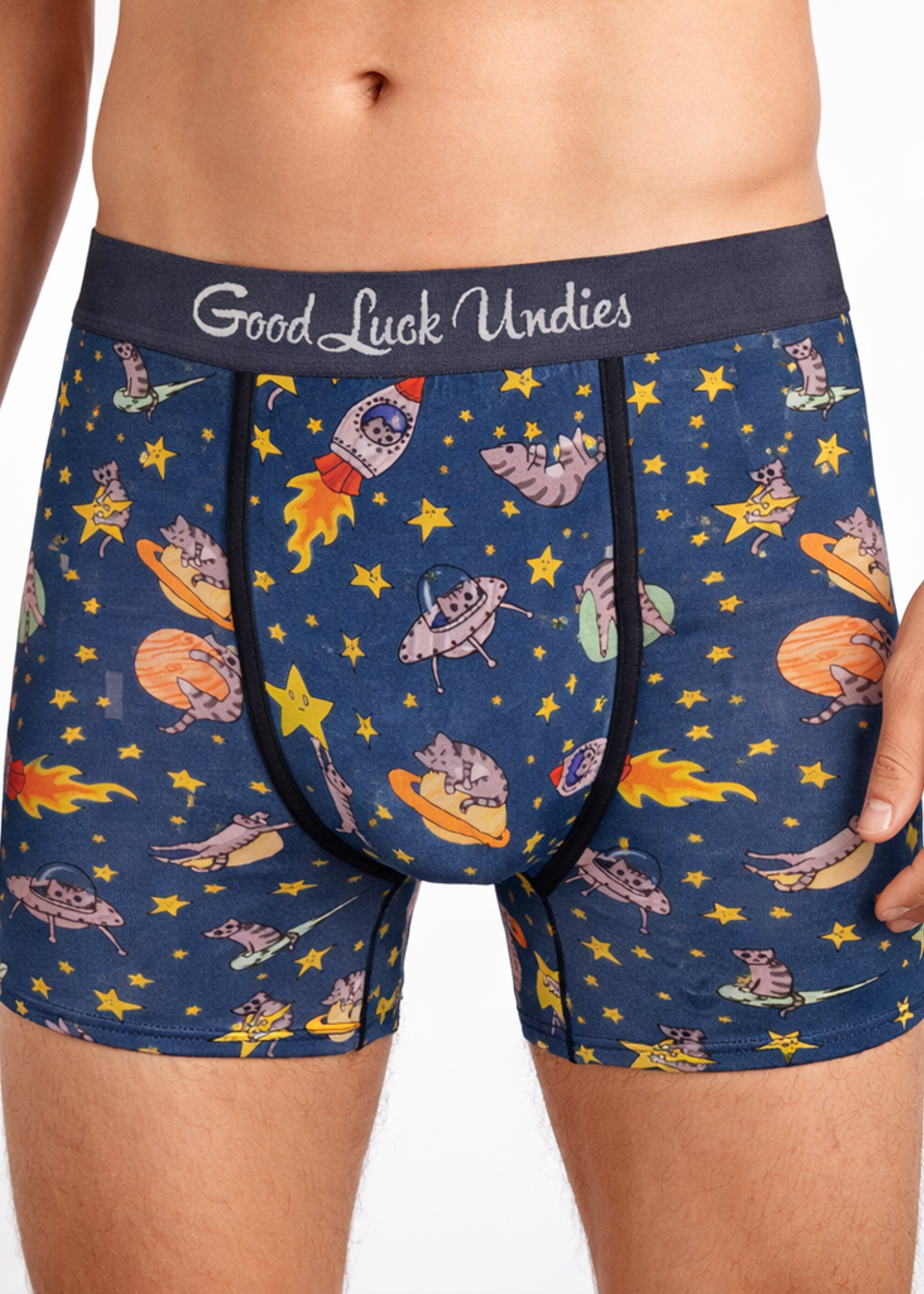 Space Cats Boxer Brief Underwear