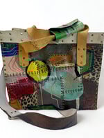 Jianhui London Recycled Leather Crossbody Tote - Forest Multi