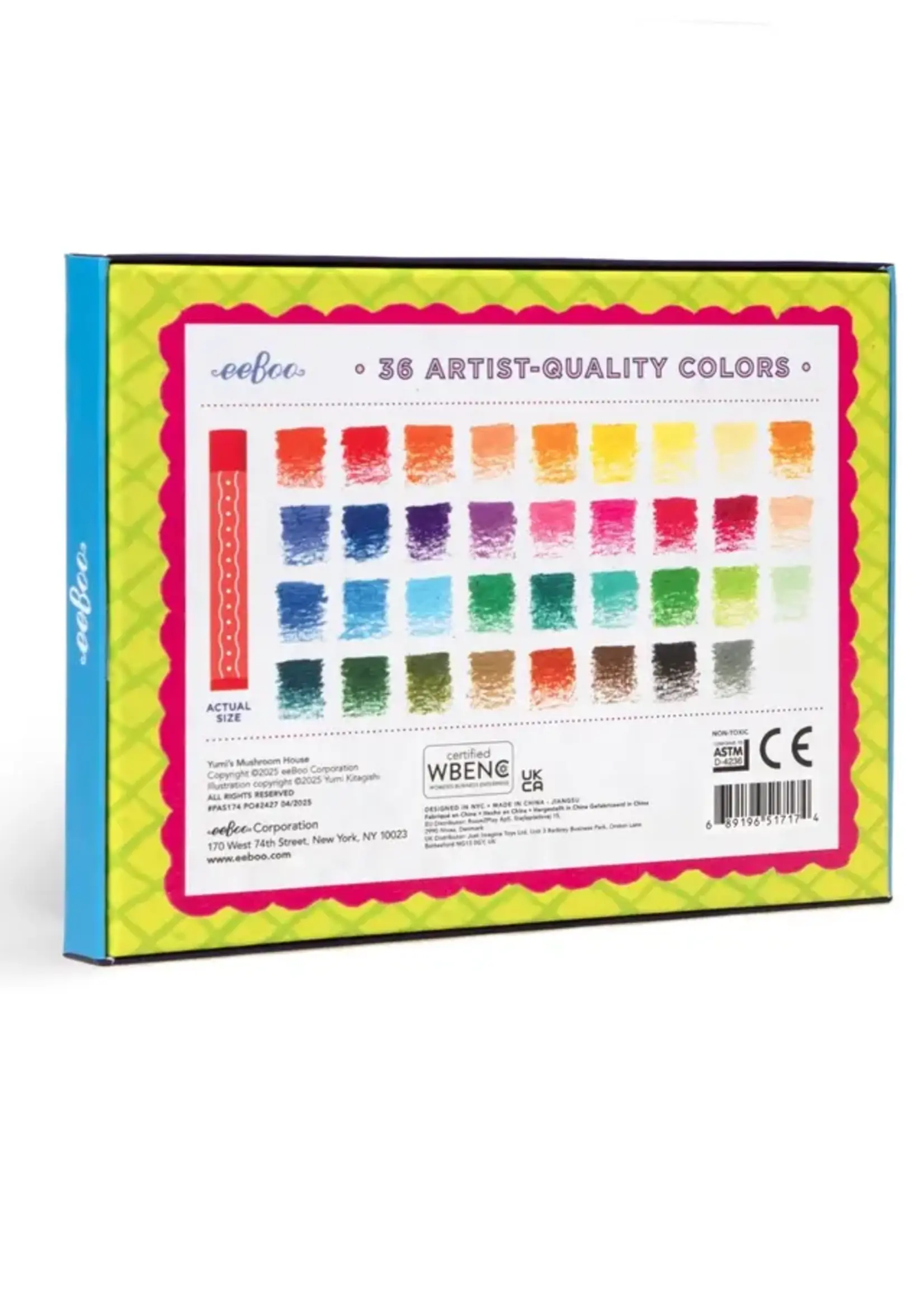 eeBoo Yumi Kitagishi  36 Oil Pastel Set