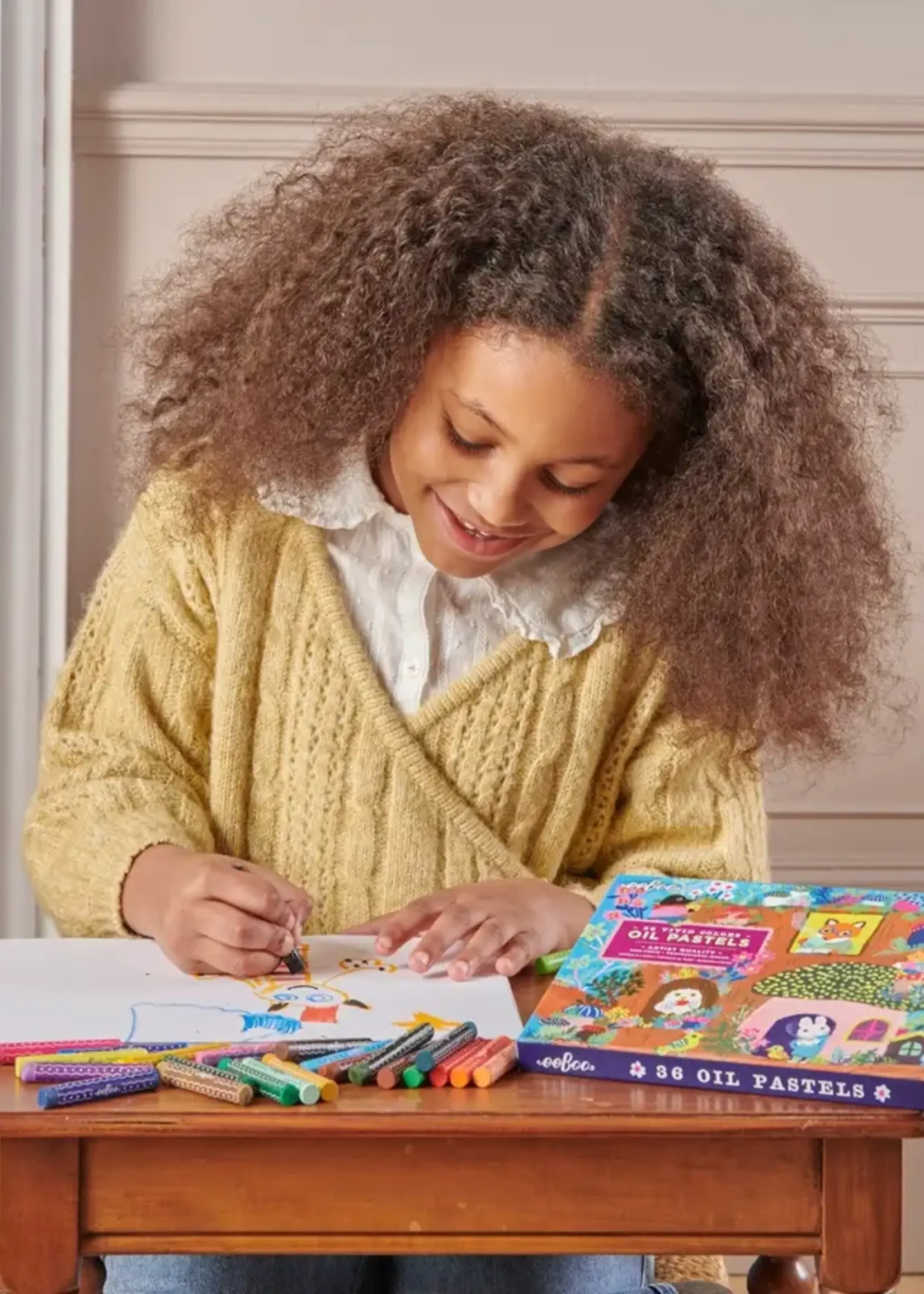 eeBoo Yumi Kitagishi  36 Oil Pastel Set